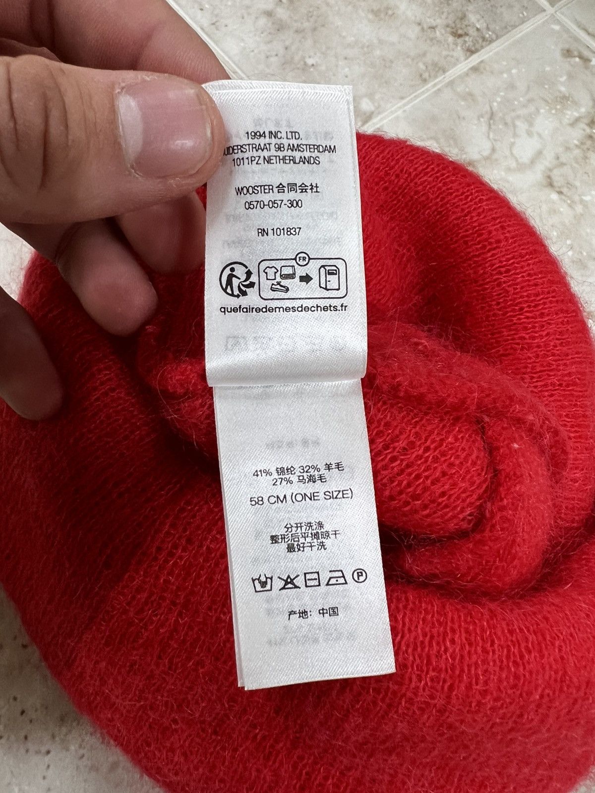 Supreme Supreme Bright Red Mohair Cuffed Beanie Size ONE SIZE - 5 Thumbnail