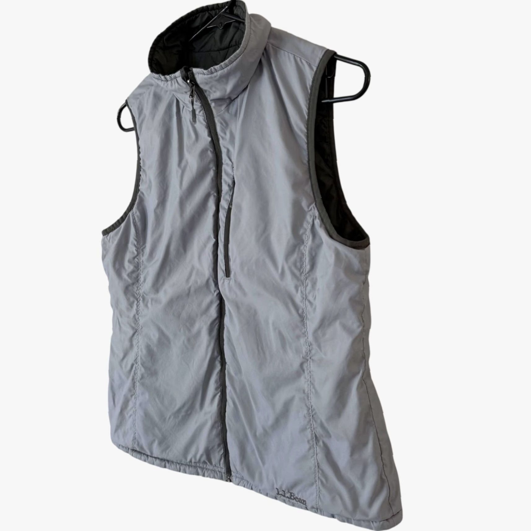 Vintage L.L. Bean Lightweight Reversible Quilted Vest Gray Women’s Small Outdoors Hiking Vest Size S / US 4 / IT 40 - 6 Thumbnail