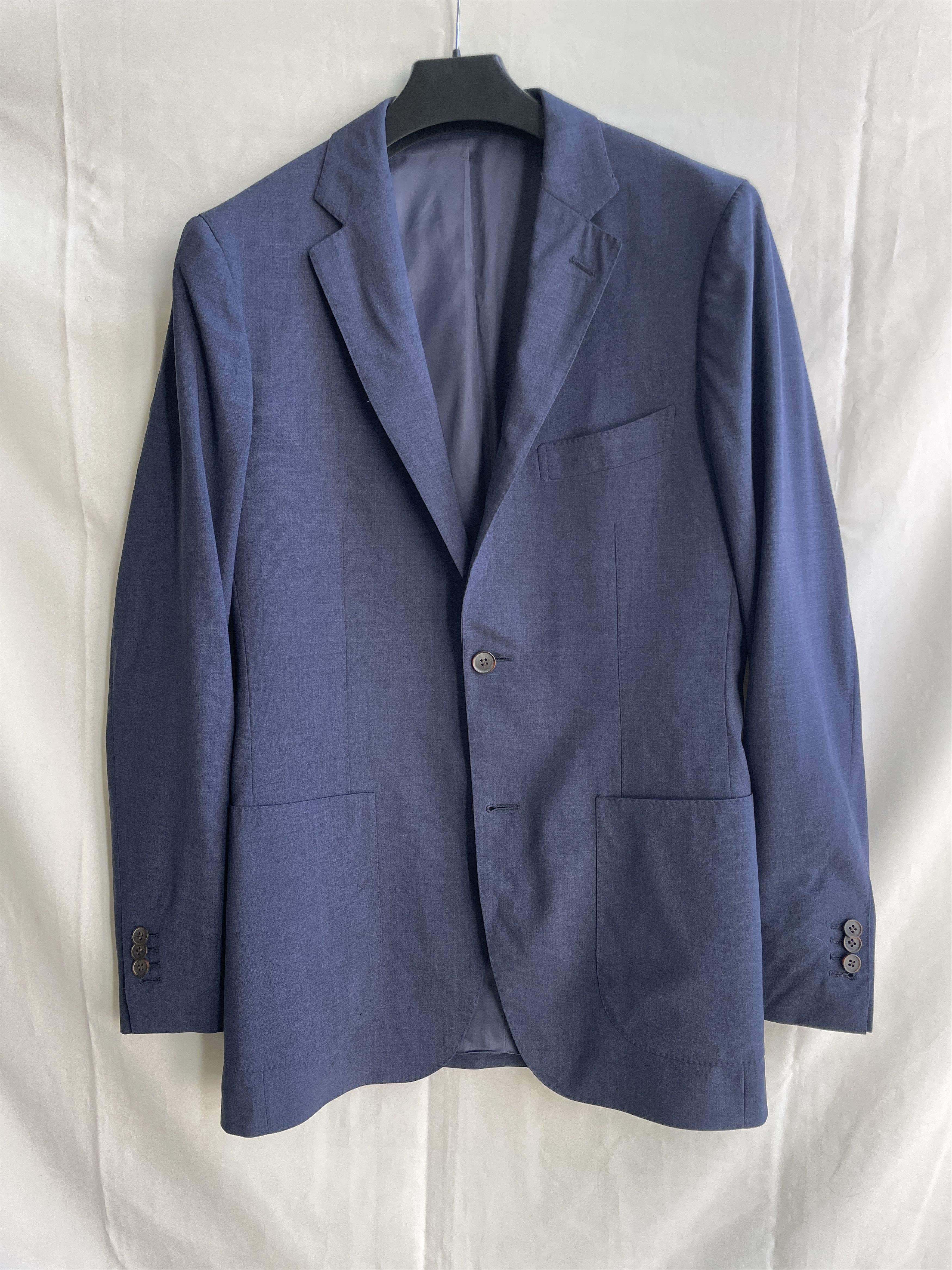 Suitsupply Suitsupply Traveller Wool Navy Solid Suit Jacket Blazer Size 40L - 1 Thumbnail