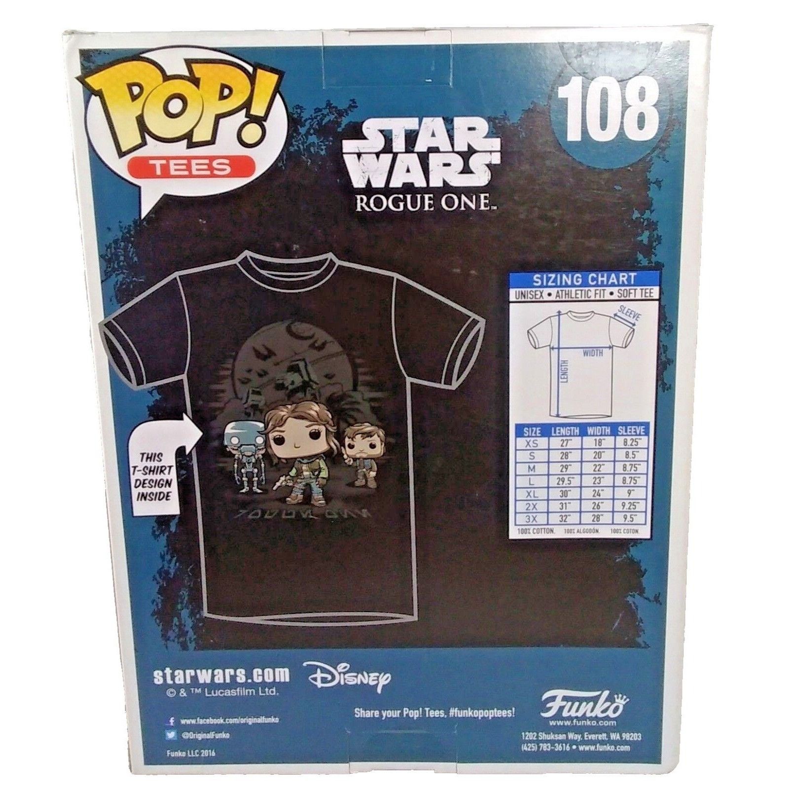 Other Funko Pop! Unisex Medium Star Wars Rogue One Graphic T-Shirt Size US M / EU 48-50 / 2 - 2 Thumbnail