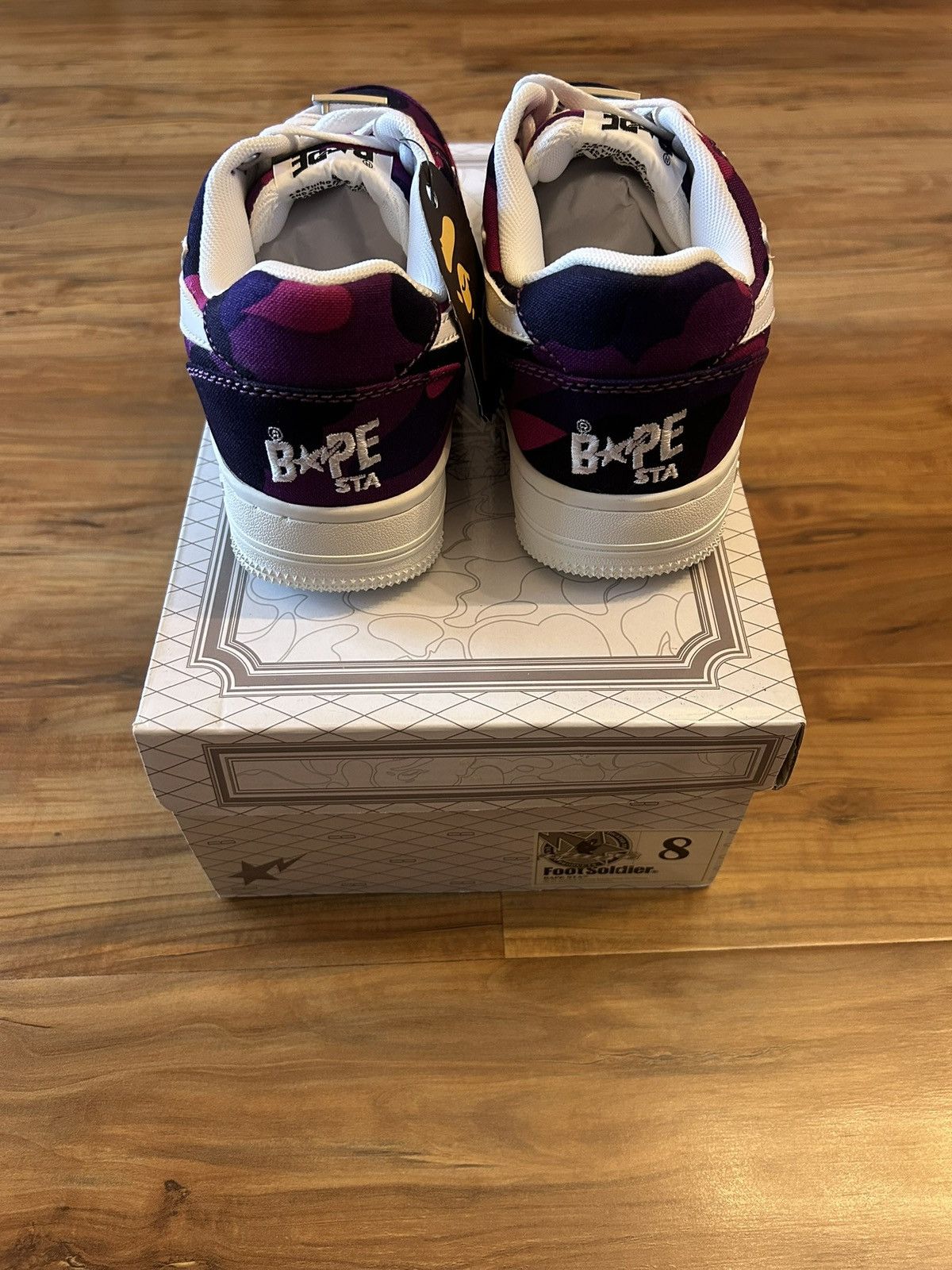 Bape NEW Bape Purple Color Camo Bapestas Size US 8 / EU 41 - 7 Thumbnail