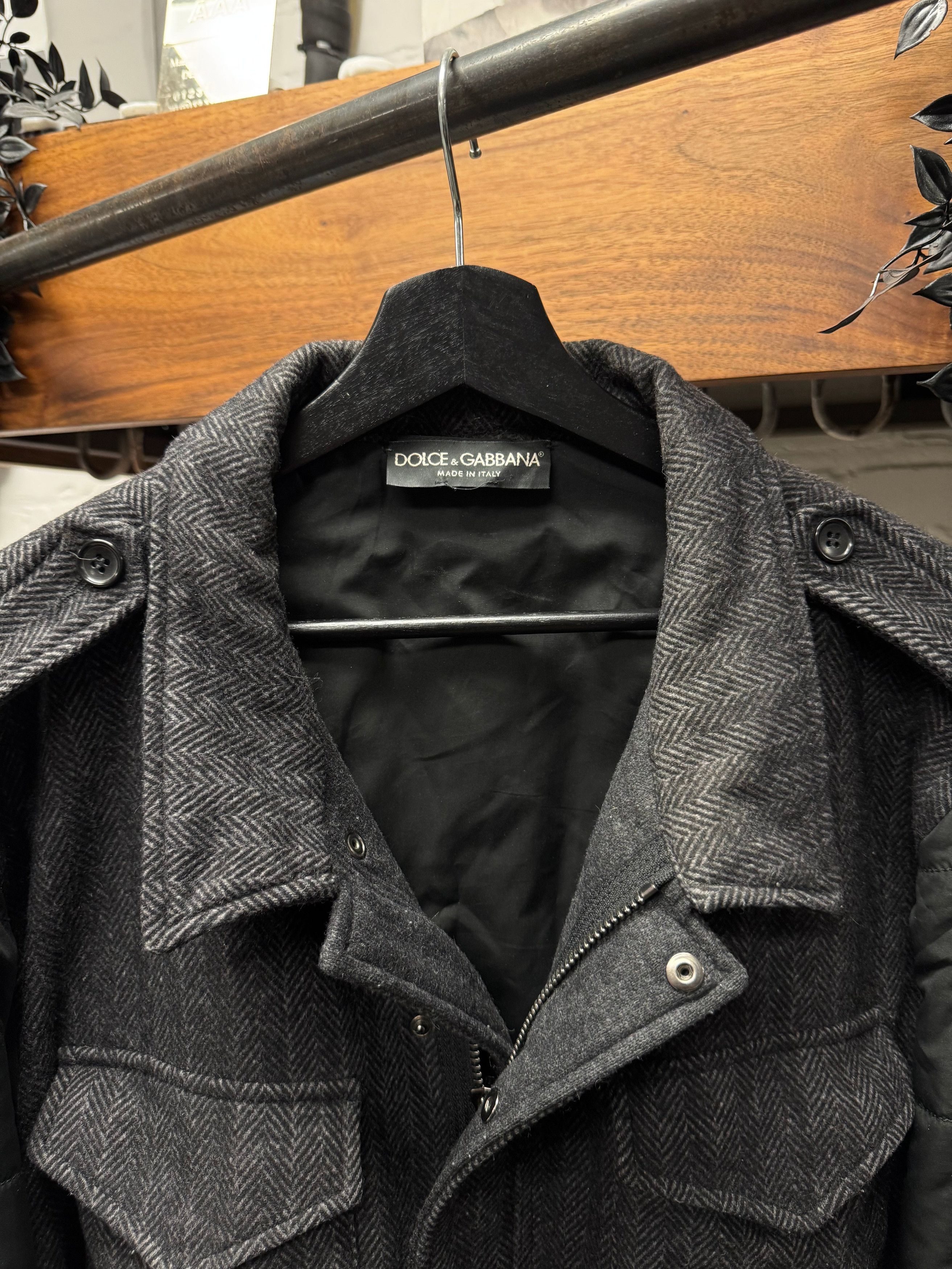 Dolce & Gabbana 2000s Dolce & Gabbana Wool/Down Fill Hybrid ‘Hunting’ Jacket Size US XL / EU 56 / 4 - 3 Thumbnail