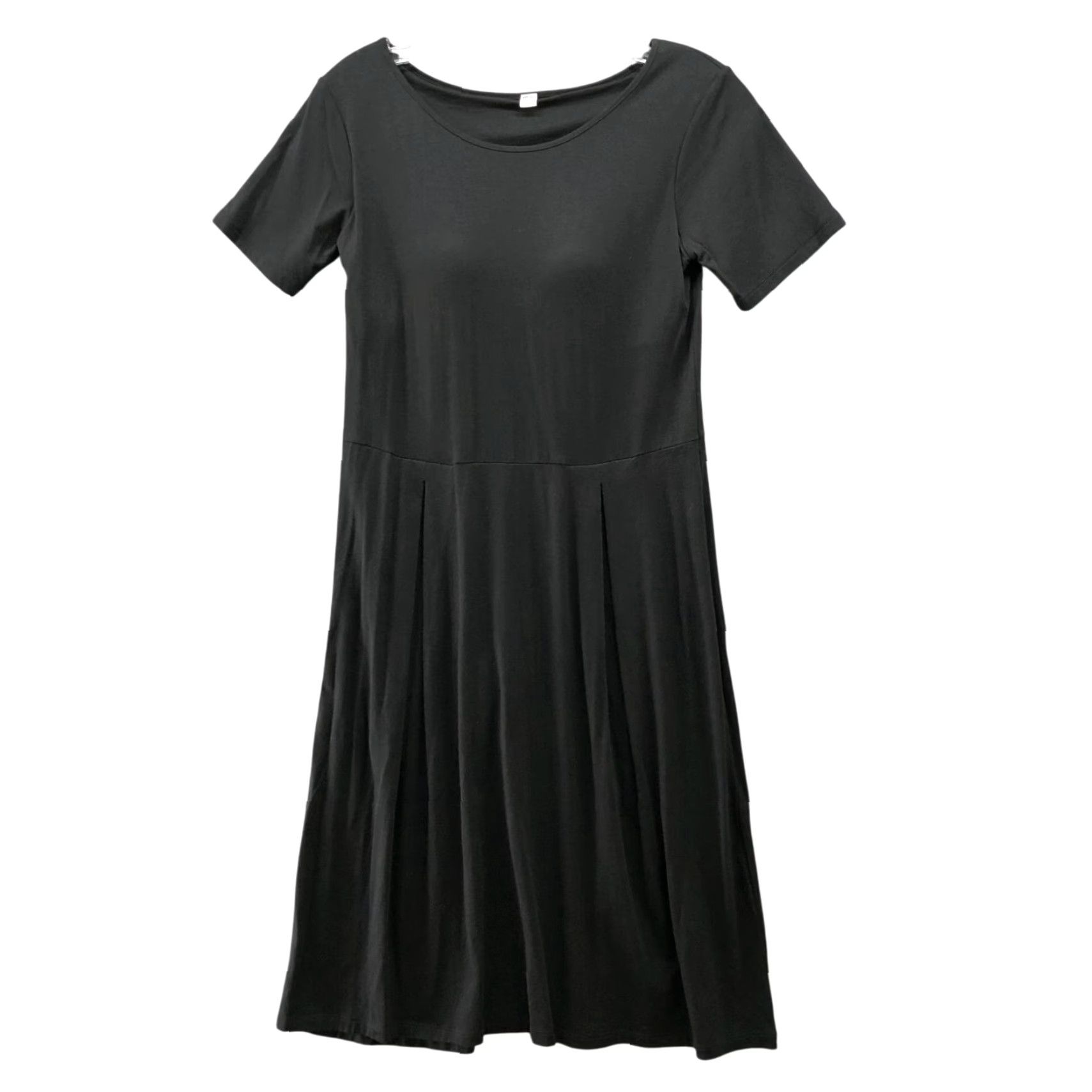 Uniqlo Uniqlo Dress Womens S Short Sleeve Padded Crewneck T Shirt Knee Length Black Knit Cotton Blend Bra Dress Vintage No Size S / US 4 / IT 40 - 2 Thumbnail