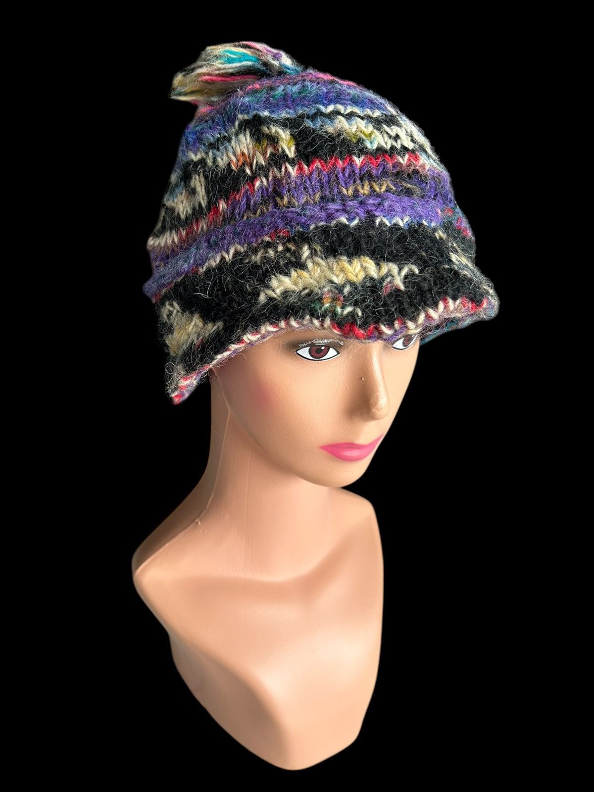 Japanese Brand × Kapital Crochet Knitted hairy Beanie Hats Size ONE SIZE - 3 Thumbnail