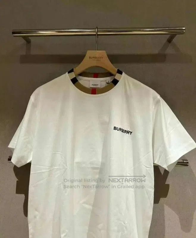 Burberry Burberry White Cotton Short Sleeve T-Shirt. Size US XL / EU 56 / 4 - 4 Thumbnail