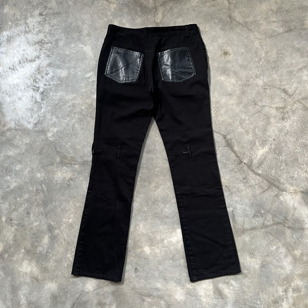 KMRii 2000s Sex Pot Revenge Punk Style Pocket Flared Pants Size US 31 - 2 Thumbnail