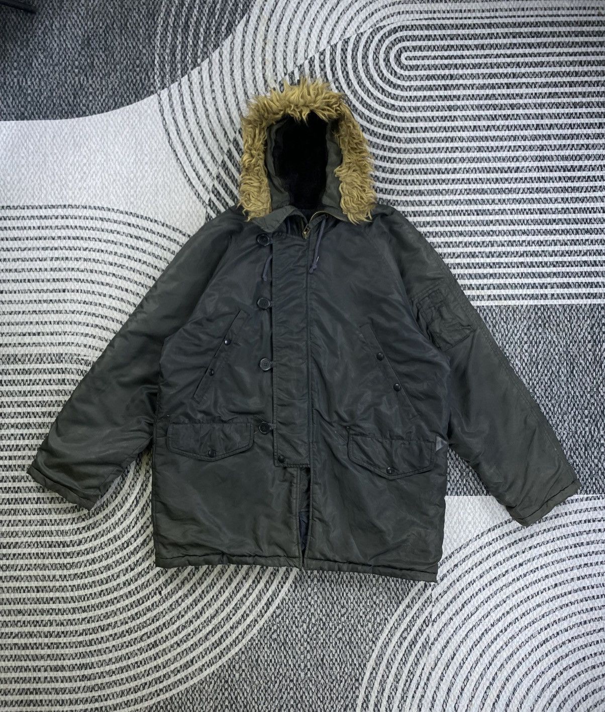 Avirex Vintage Avirex Fur Parka Military Jacket Size US XL / EU 56 / 4 - 1 Thumbnail
