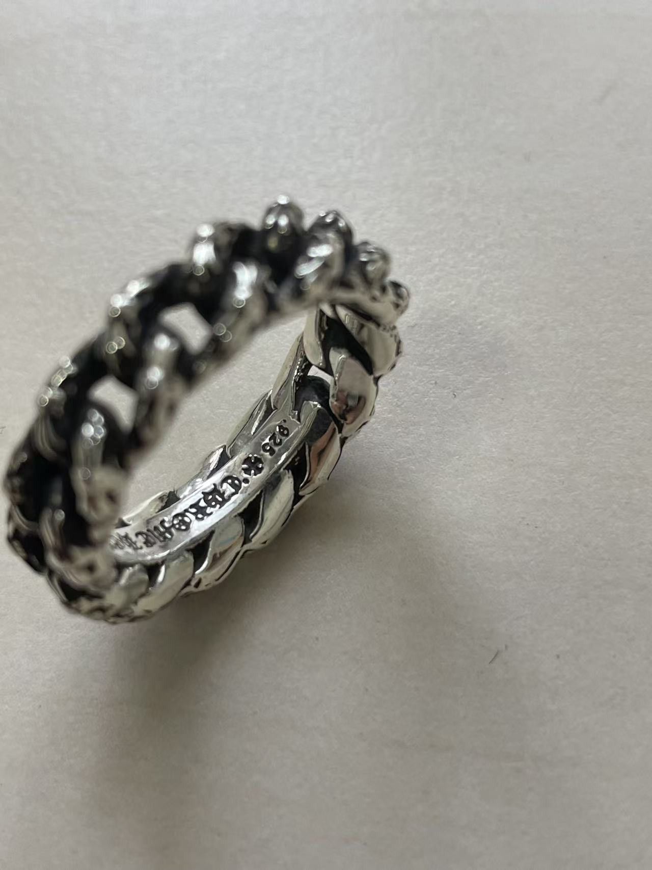 Chrome Hearts Chrome Hearts Silver XTRA FANCY Cuban Cross Ring Size ONE SIZE - 9 Thumbnail