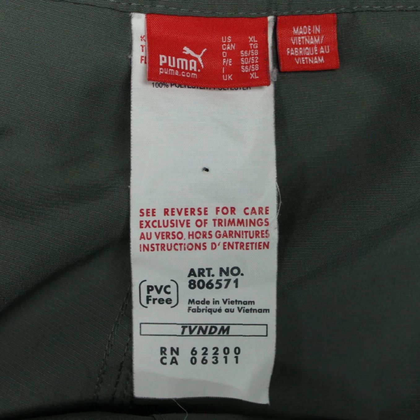 Puma PUMA Board Shorts Mens XL 100% Polyester Green Beach Surfing Logo Drawstring Men's XL Bathing Swim Suit Trunks Size US 36 / EU 52 - 7 Thumbnail