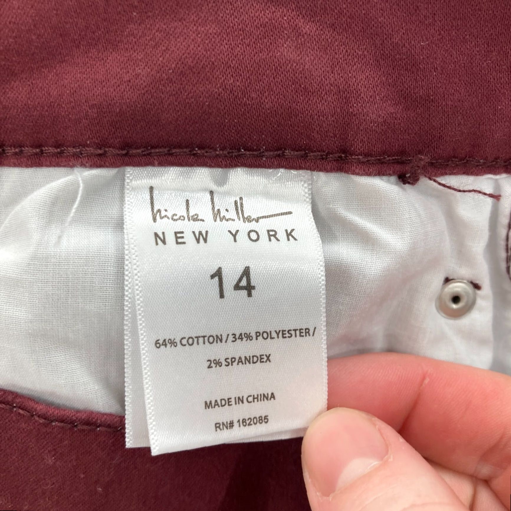 Nicole Miller Nicole Miller Soho Skinny Ankle Jeans Women's 14 Red Stretch Denim Cargo Pockets Jeans Size 24" / US 00 / IT 34 - 6 Thumbnail