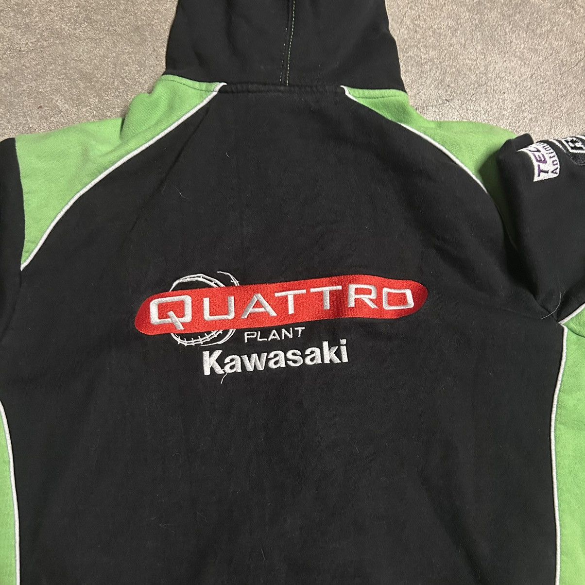 Vintage Y2K Kawasaki Racing Zip Up Hoodie Asap Rocky Style Japan Size US M / EU 48-50 / 2 - 8 Thumbnail
