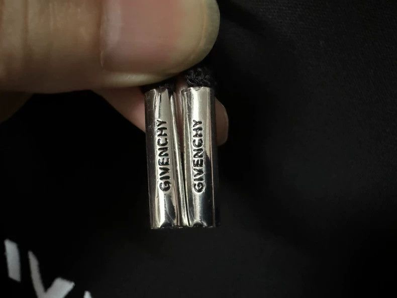 Givenchy Givenchy Classic Flocking Logo Letter Black Hooded Sweatsh Size US S / EU 44-46 / 1 - 5 Thumbnail