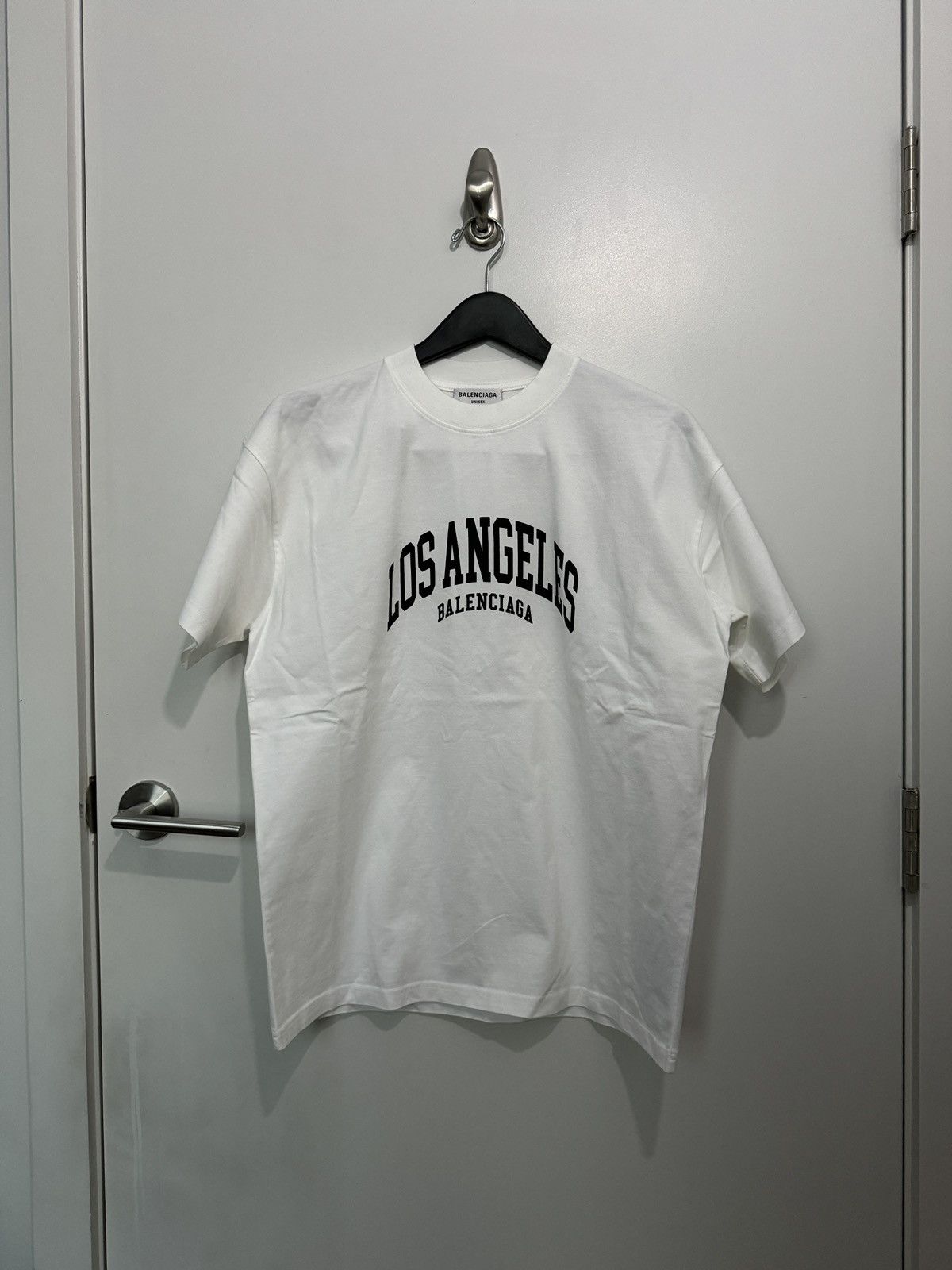 image of Balenciaga Los Angeles Cities Tshirt White X Small , Men's (Size XS)