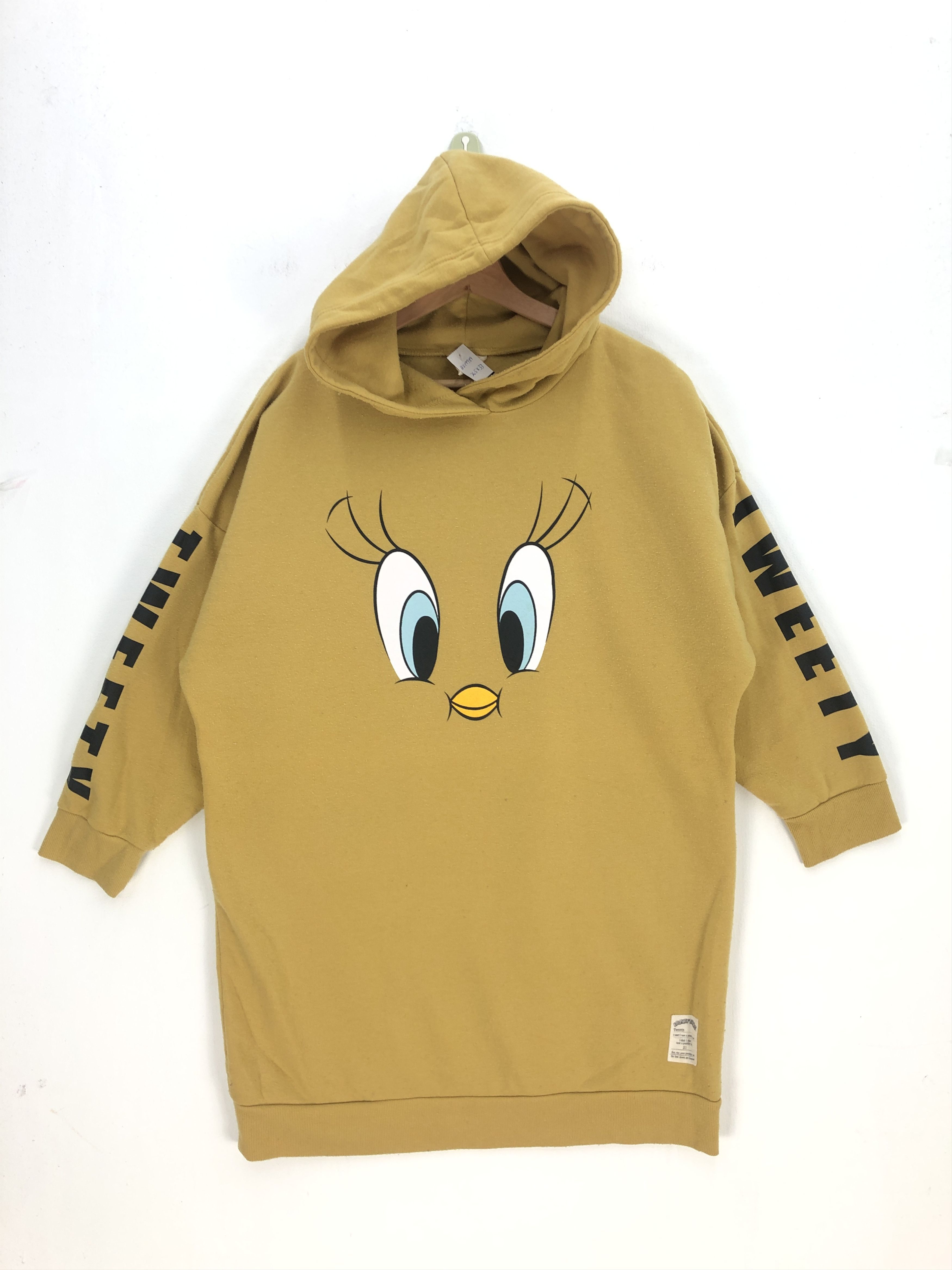 Cartoon Network × Vintage × Warner Bros Tweety Bird Sweatshirt Hooded Warner Bros Cartoon Sweater Size US XL / EU 56 / 4 - 1 Thumbnail
