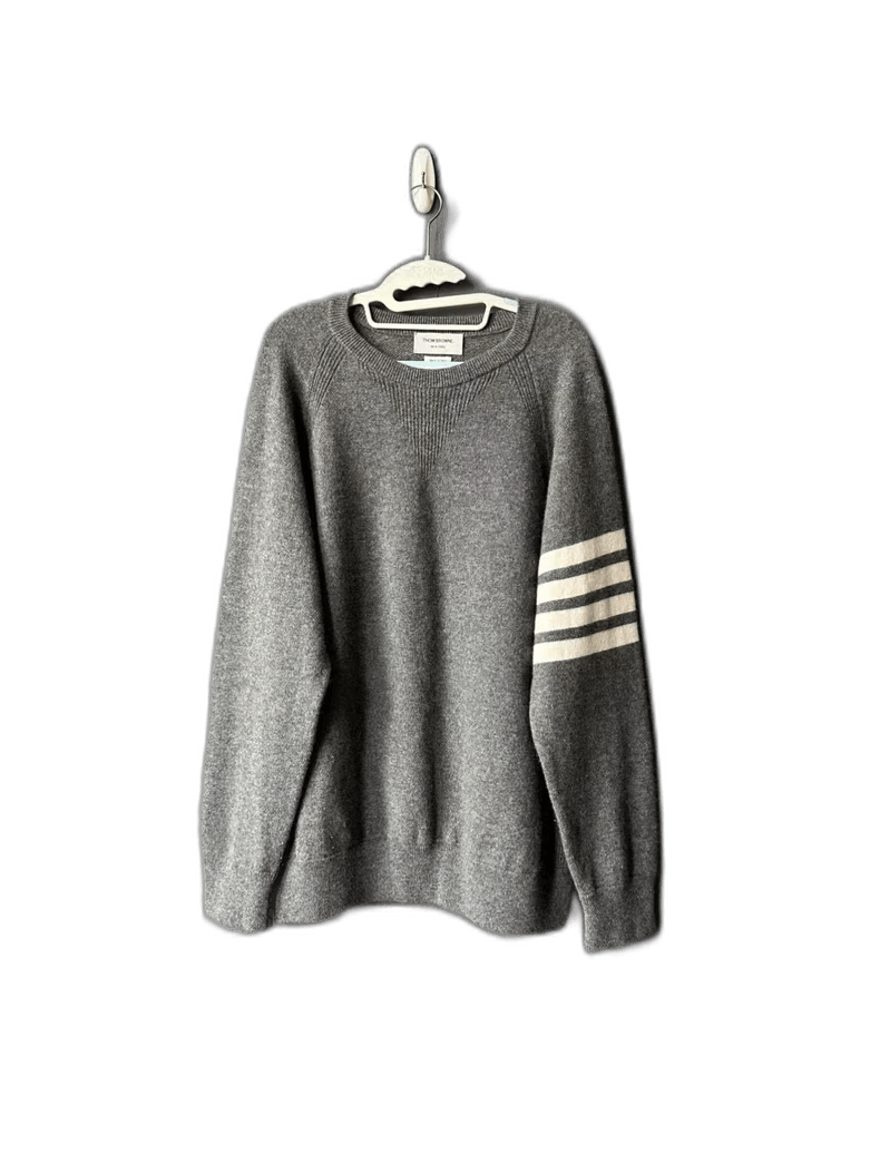 Thom Browne Thom Browne Gray Cashmere Sweater Size US M / EU 48-50 / 2 - 1 Thumbnail