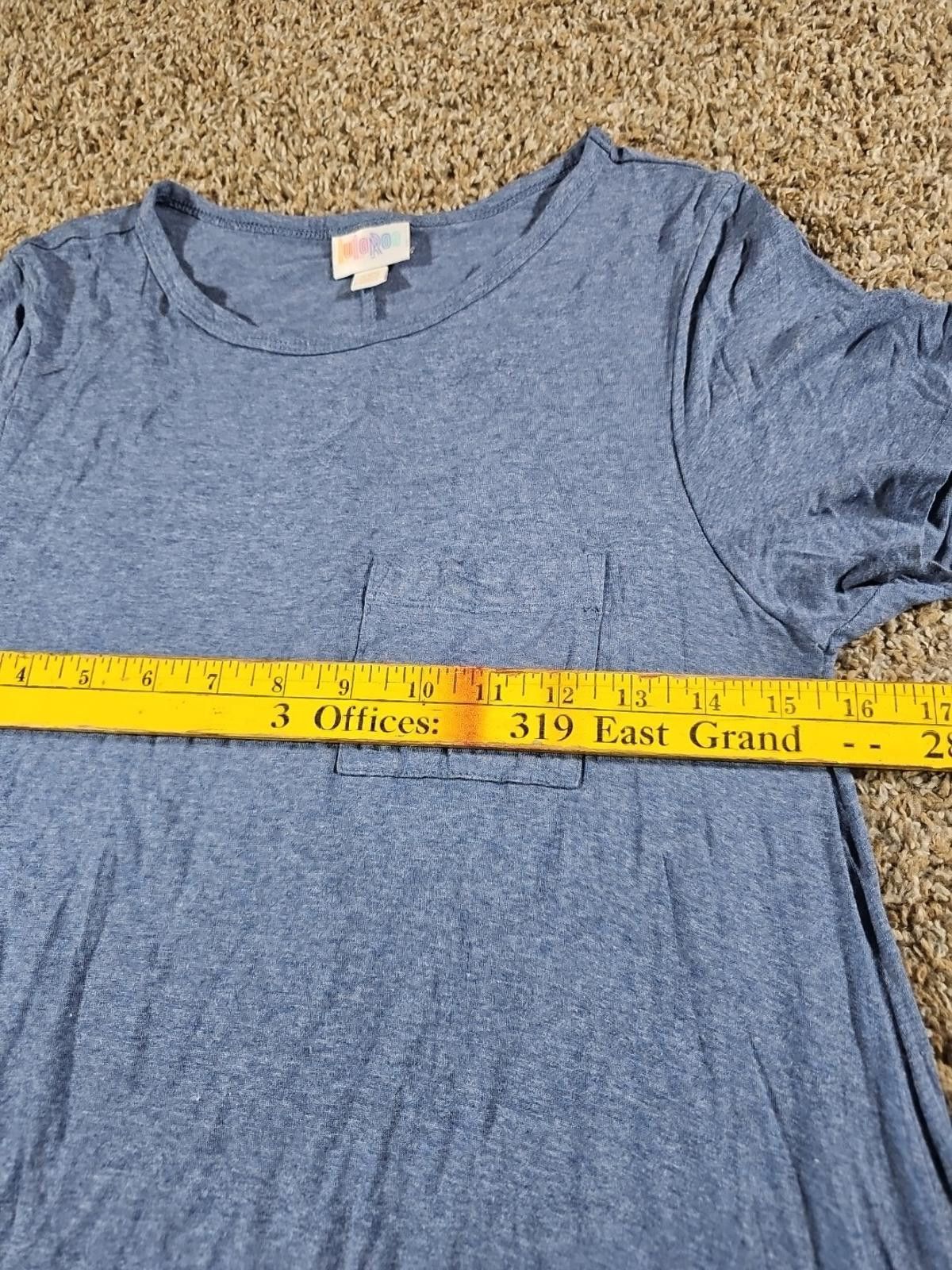 Designer Lularoe Dress Blue XXS front Pocket Size XXS / US 00 / IT 34 - 5 Thumbnail