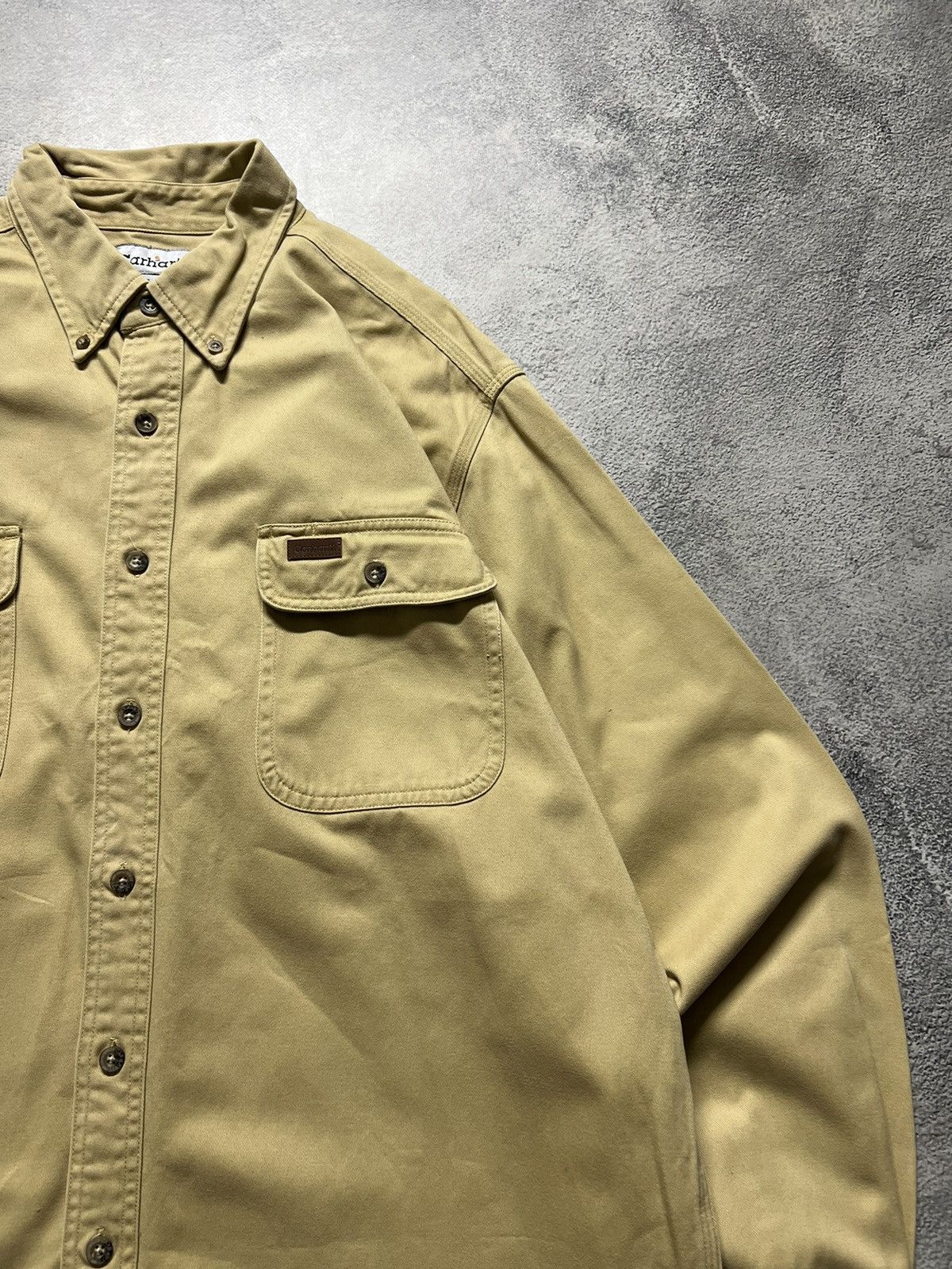 Carhartt × Carhartt Wip × Vintage Vintage Y2k Carhartt Flannel Work Overshirt Jacket 00’s Size US L / EU 52-54 / 3 - 8 Thumbnail