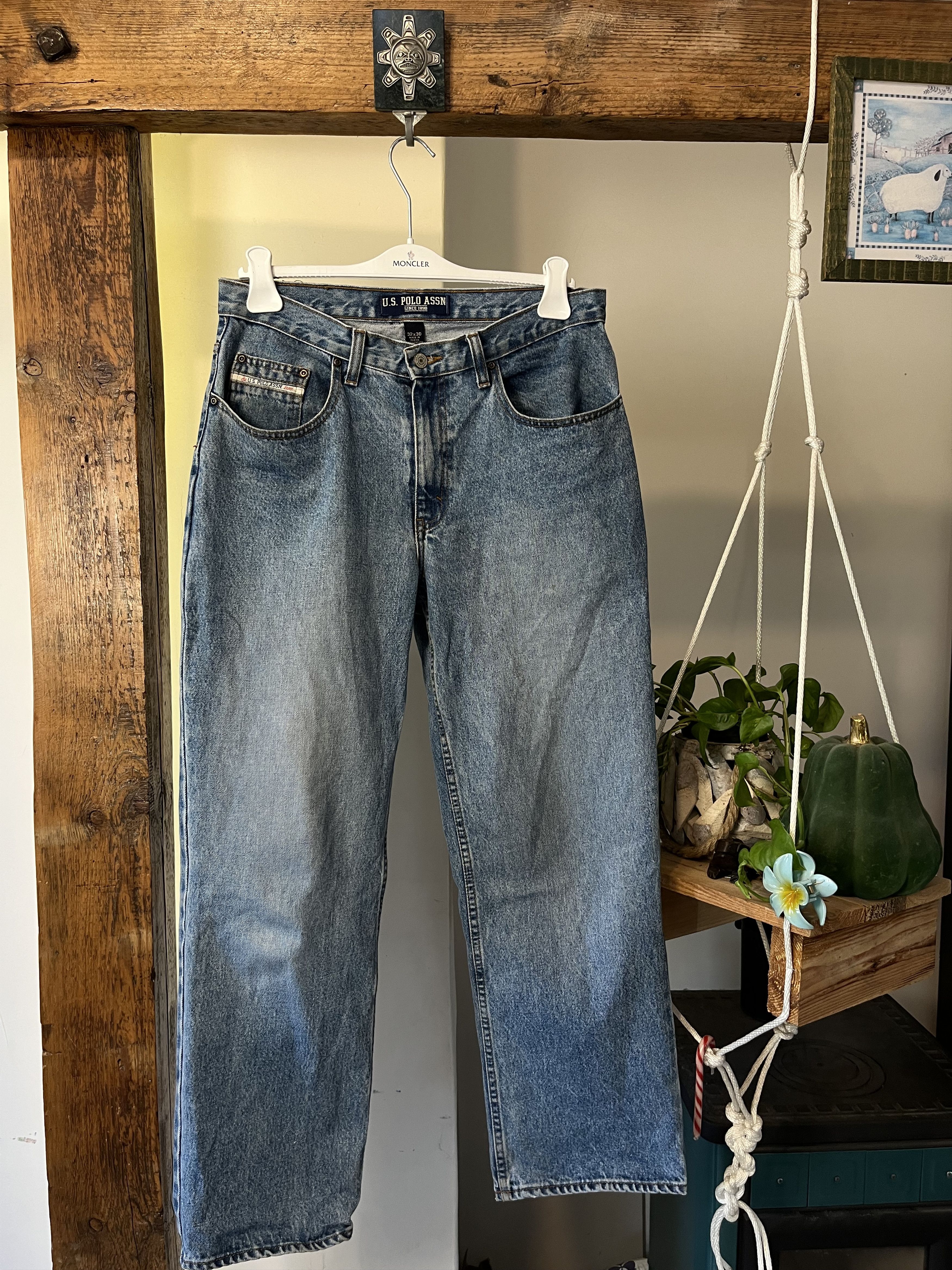 U.S. Polo Assn. × Vintage Y2K Polo Assn. Baggy Fit Skate USA Flag Jeans Size US 32 / EU 48 - 2 Thumbnail