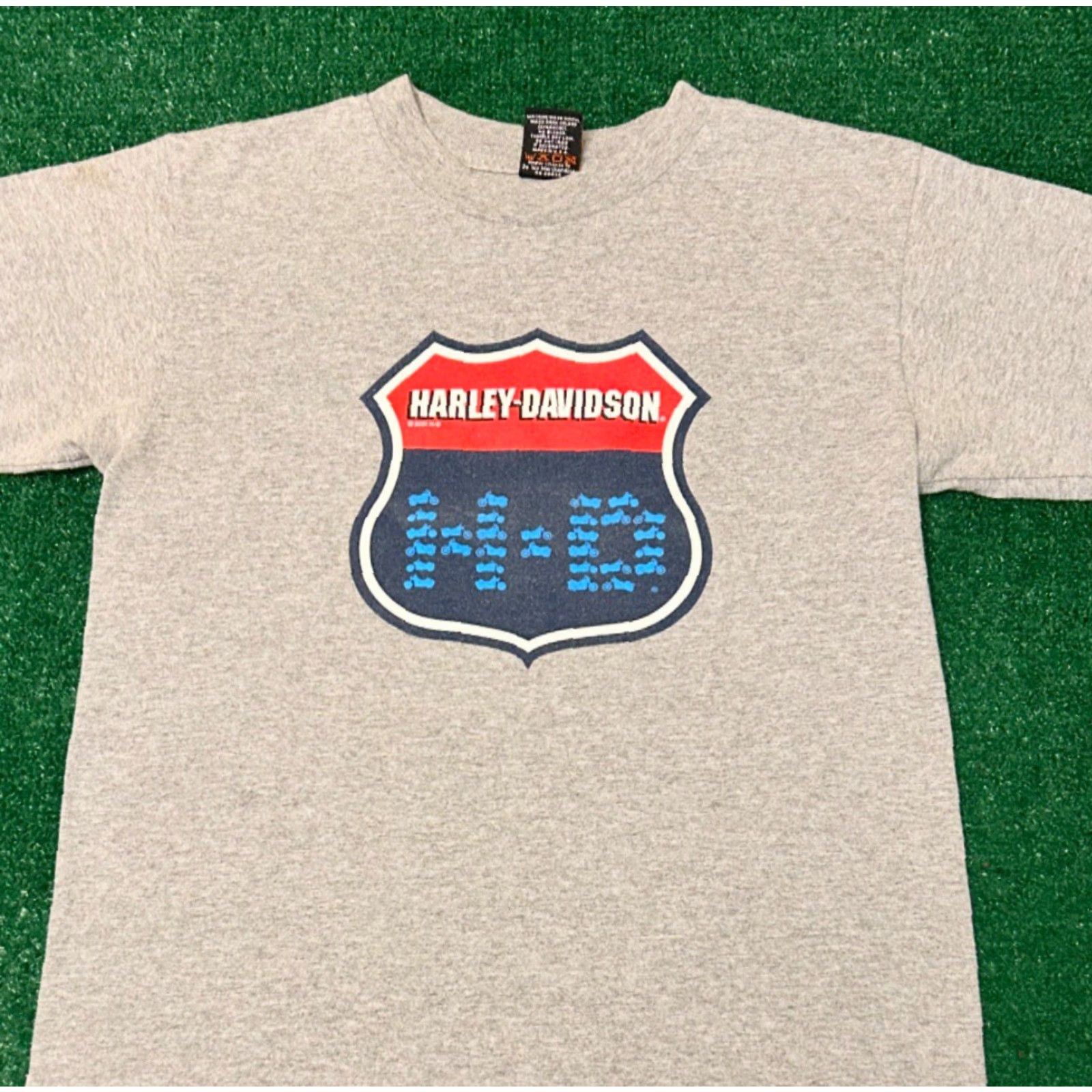 Harley Davidson VINTAGE Harley-Davidson Portugal 2001 VTG Shirt Mens Size S Gray Biker 90s Y2K Hip Hop Shirt Men Size US S / EU 44-46 / 1 - 4 Thumbnail