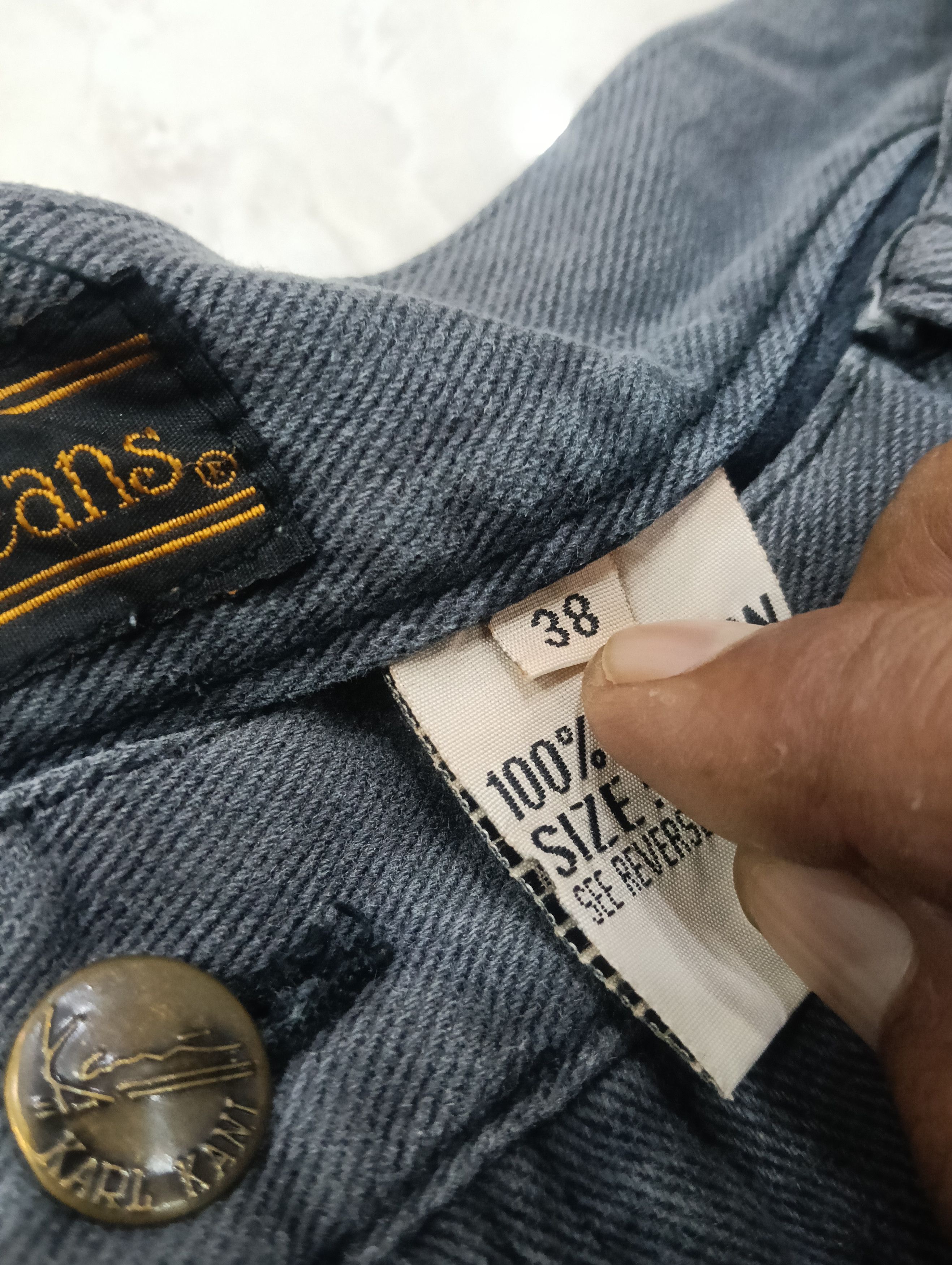 Karl Kani Karl Kani Indigo Dyed Short Baggy Pant Size US 37 - 9 Thumbnail