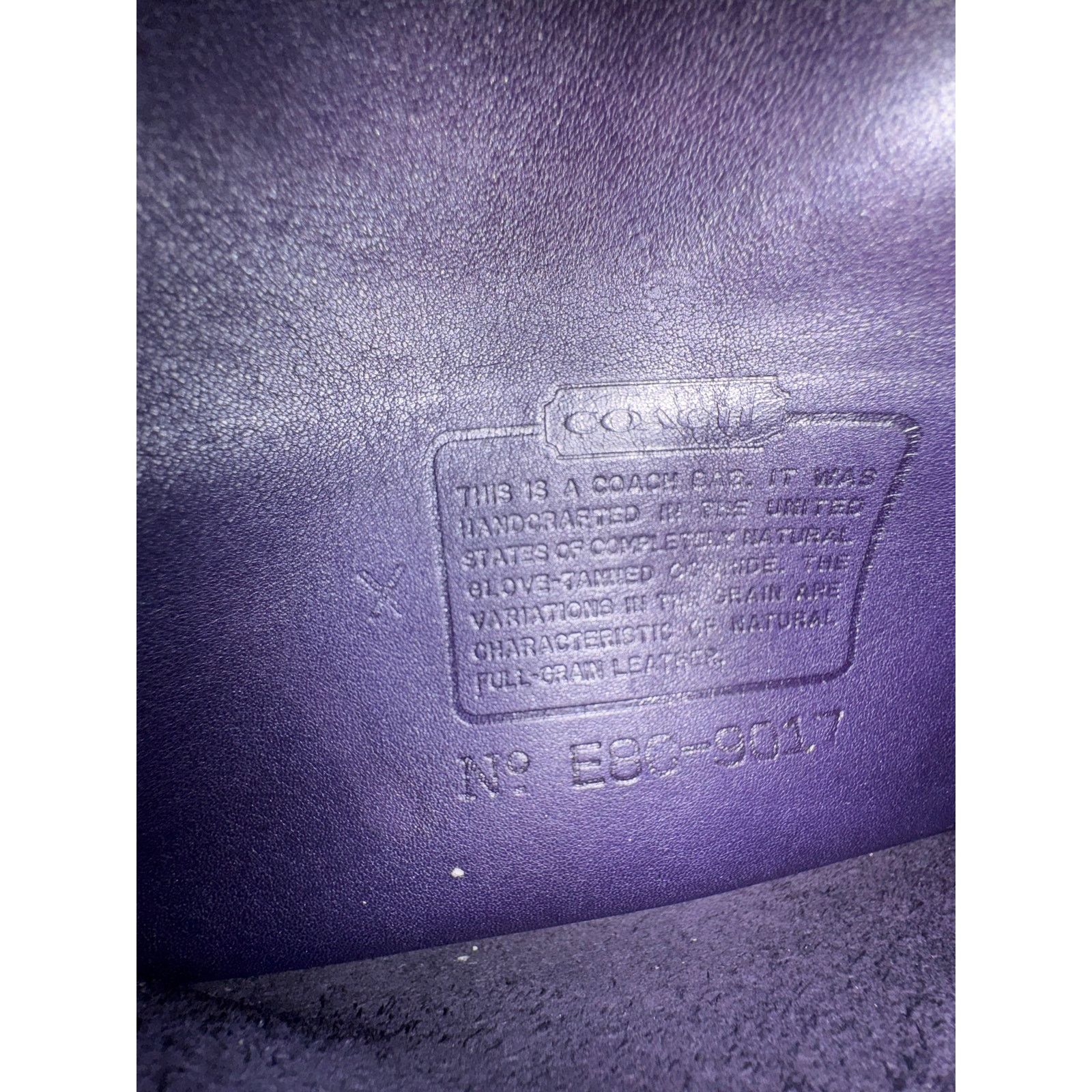 Coach RARE Vintage Coach Abbie Zip Crossbody – Dark Purple Leather Size ONE SIZE - 2 Thumbnail