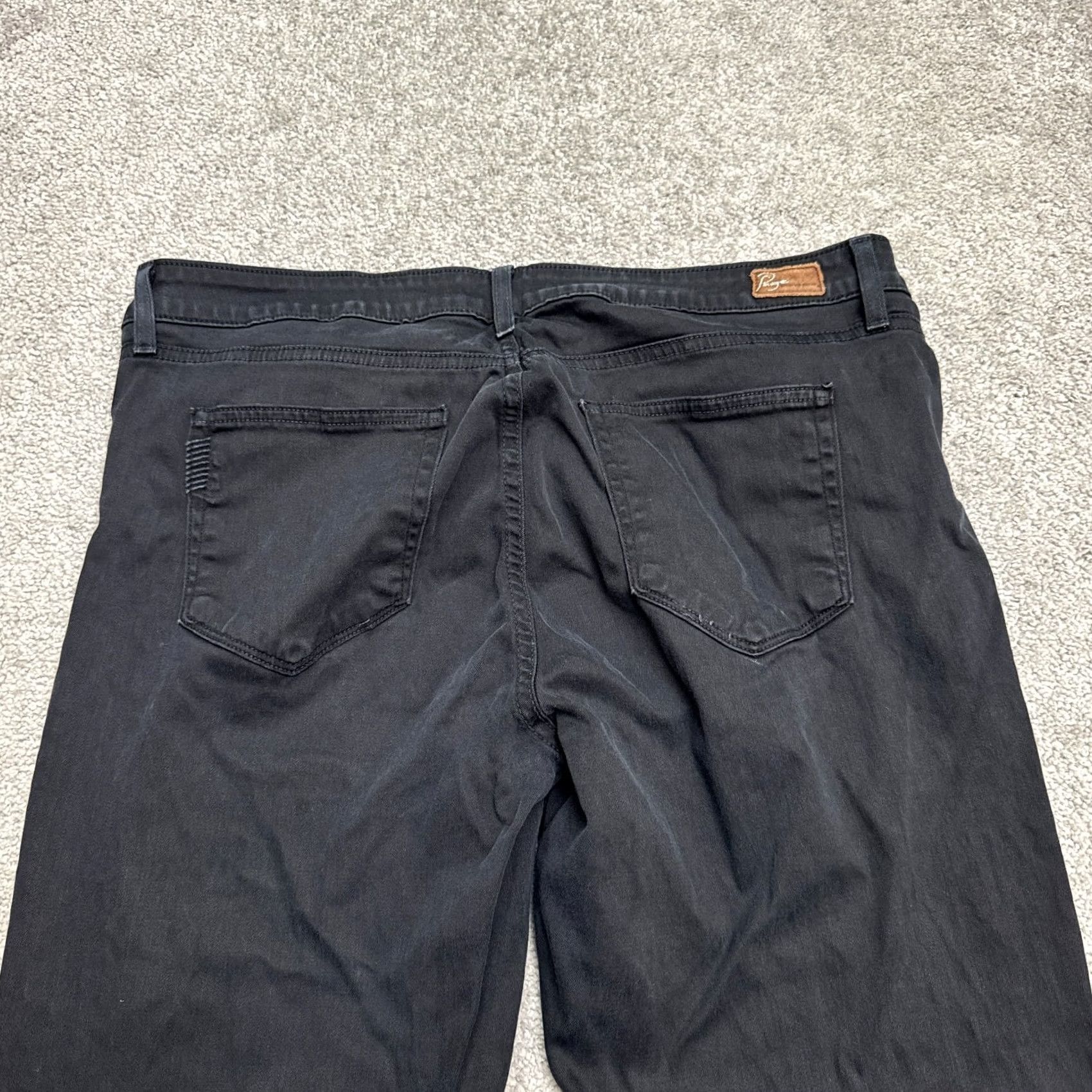 Paige Paige Roxie Capri Jeans Womens 32 Black Mid Rise Stretch Casual 34x26 Size 24" / US 00 / IT 34 - 3 Thumbnail