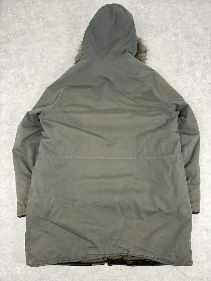 Dolce & Gabbana AW2003 Dolce & Gabbana Khaki Fur-Trimmed Military Parka Coat Size US L / EU 52-54 / 3 - 5 Thumbnail