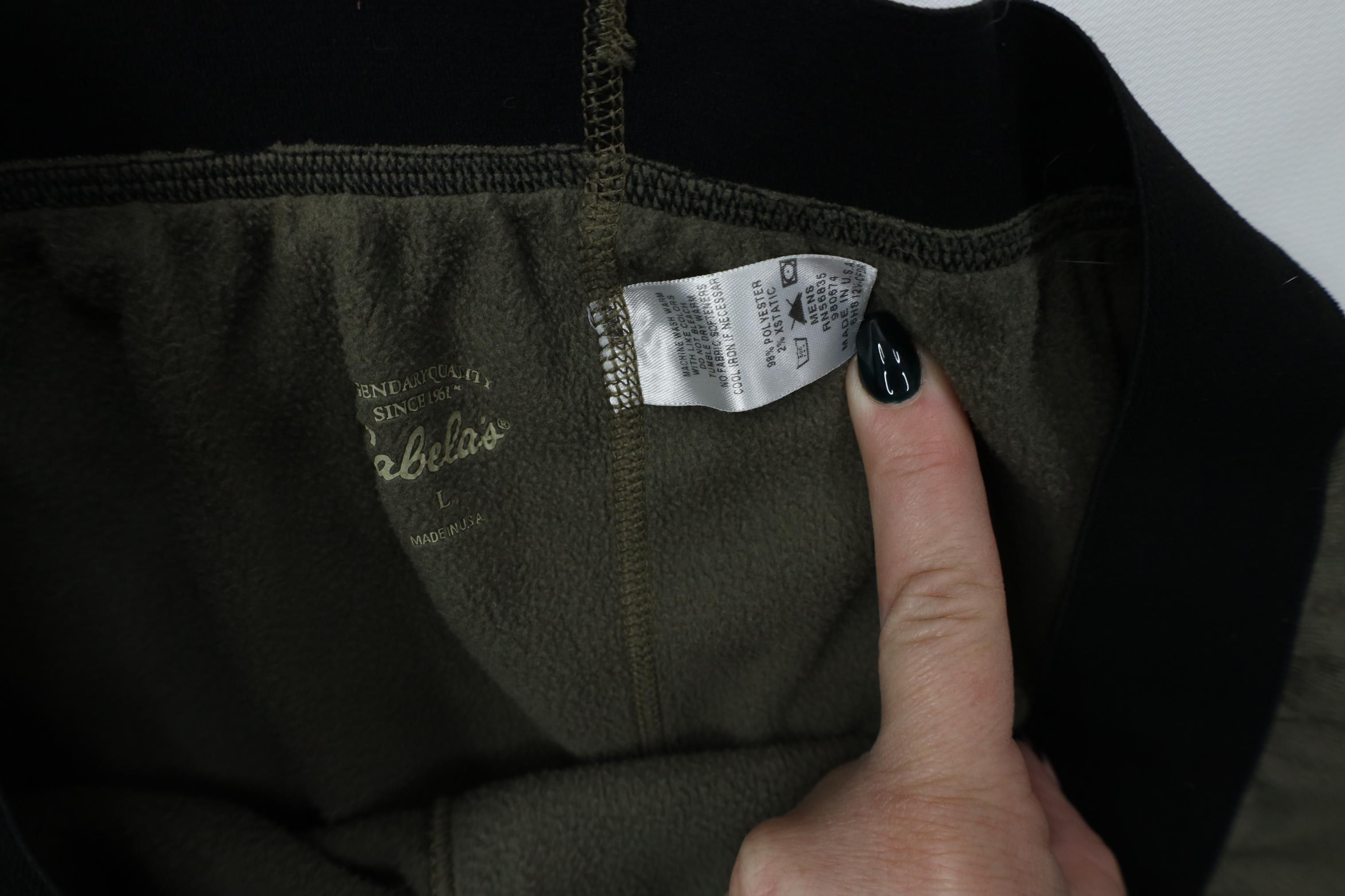 Cabelas Vintage 90s Y2K Cabelas Fleece Lined Joggers Pants Green USA Size US 36 / EU 52 - 6 Thumbnail