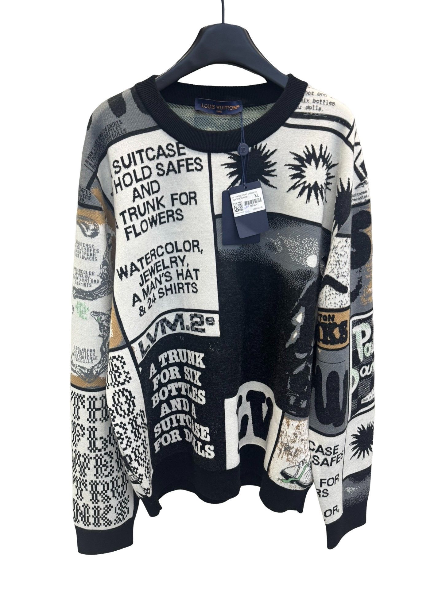 Louis Vuitton Louis Vuitton Graphic Jacquard Sweater Size XL Size US XL / EU 56 / 4 - 1 Thumbnail