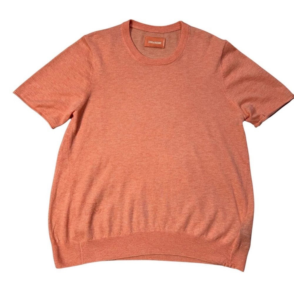 Zadig & Voltaire NWT New $348 Zadig & Voltaire Ida Cashmere Coral Sweater Si Size L / US 10 / IT 46 - 5 Thumbnail