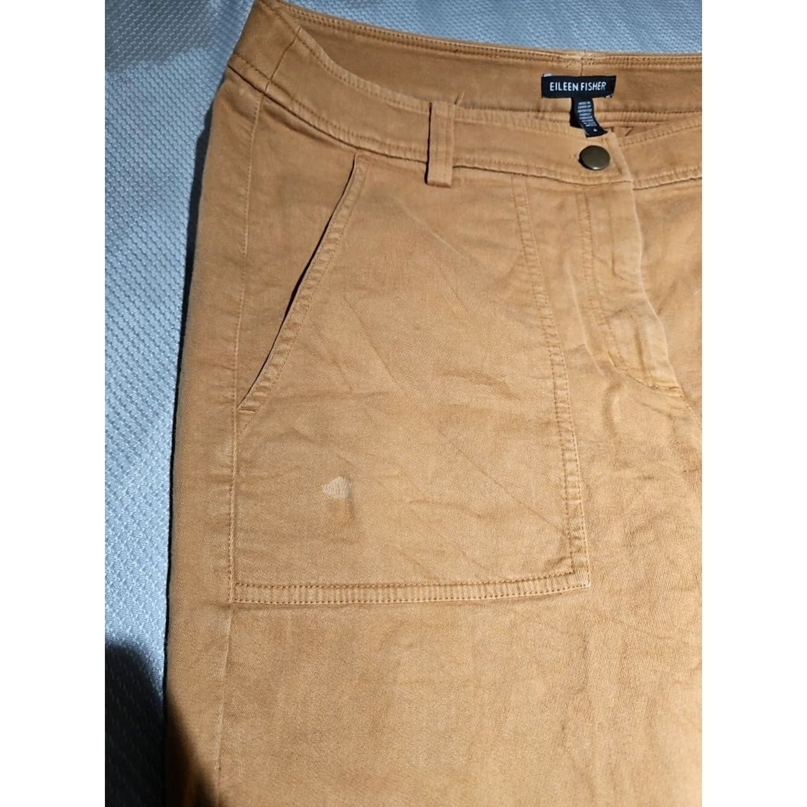 Eileen Fisher VINTAGE Eileen Fisher Jeans Womens Size 6 Beige Pants Denim Organic Cotton Straight Size 28" / US 6 / IT 42 - 3 Thumbnail
