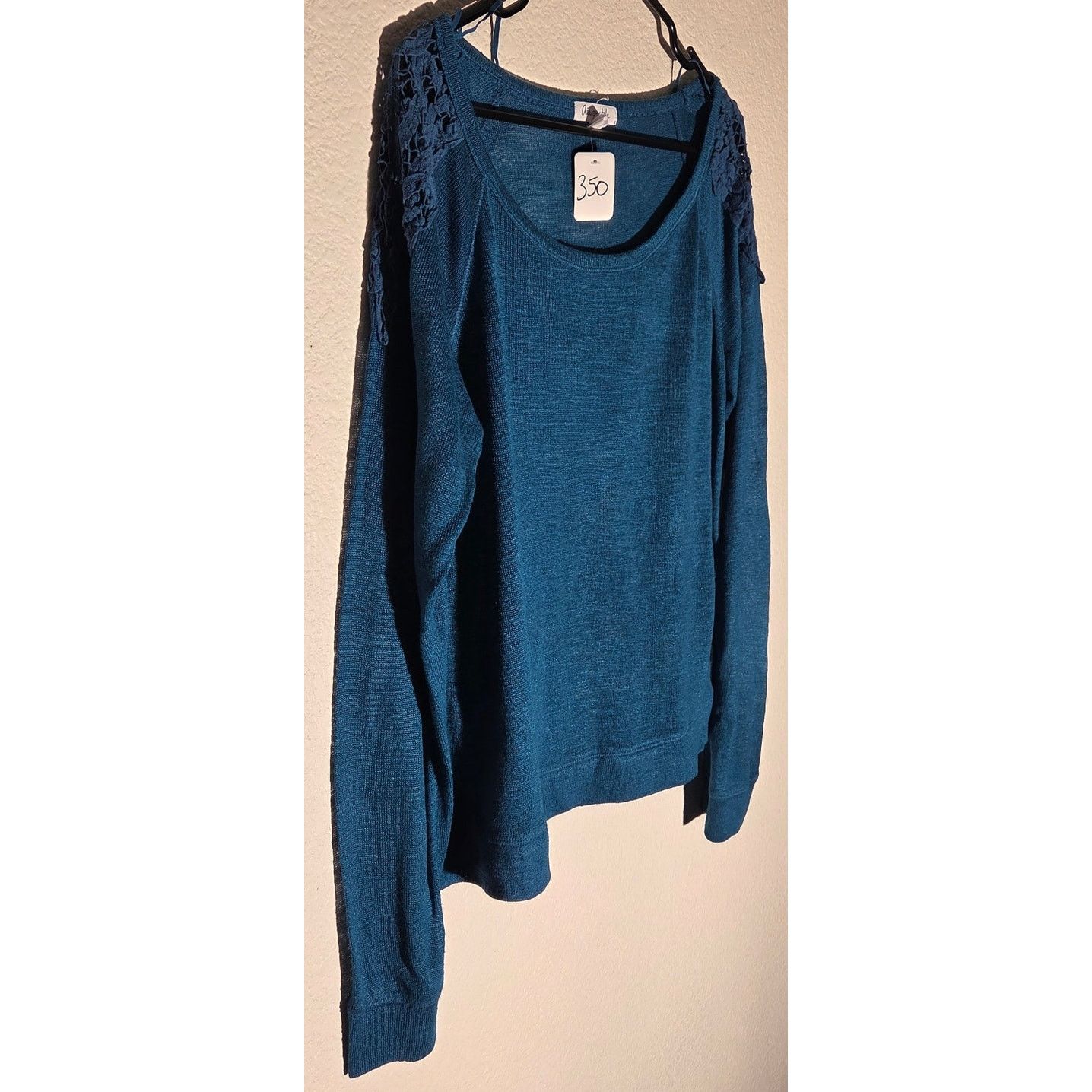 Aeropostale AEROPOSTALE Blue Sheer Long sleeve Blouse - Women's XL Size XL / US 12-14 / IT 48-50 - 4 Thumbnail