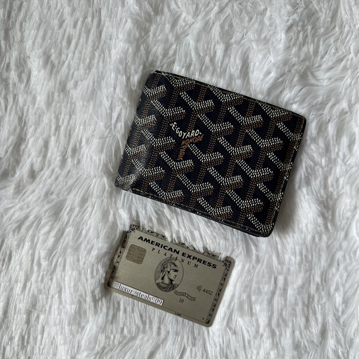 image of Goyard Saint Florentin Wallet in Navy, Men's