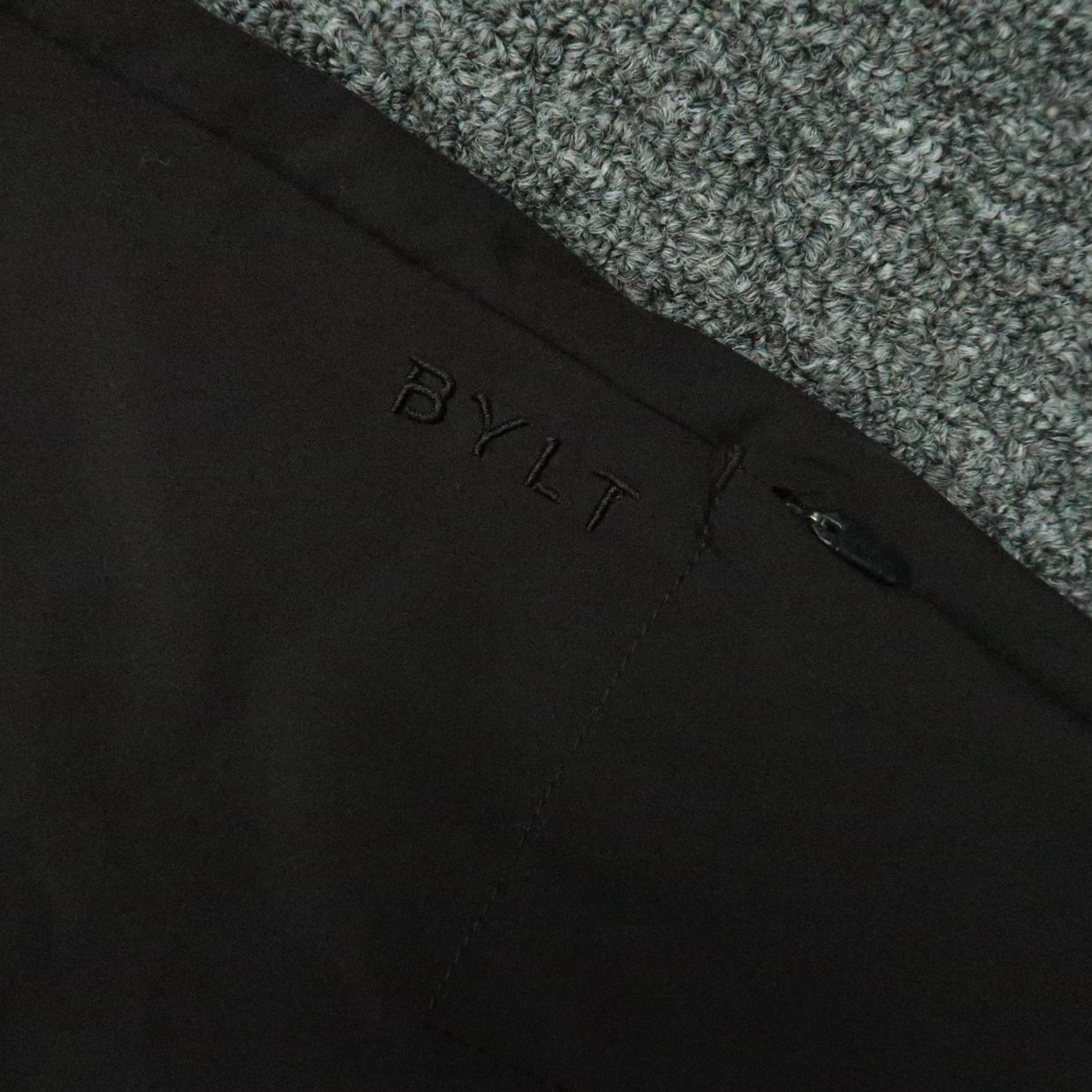 Vintage BYLT Pants Mens 31x29 Black Everyday Chino Zip Pocket Trouser Slim Tapered Front 29in Inseam 31in Waist Slash Pocket Size US 31 - 4 Thumbnail