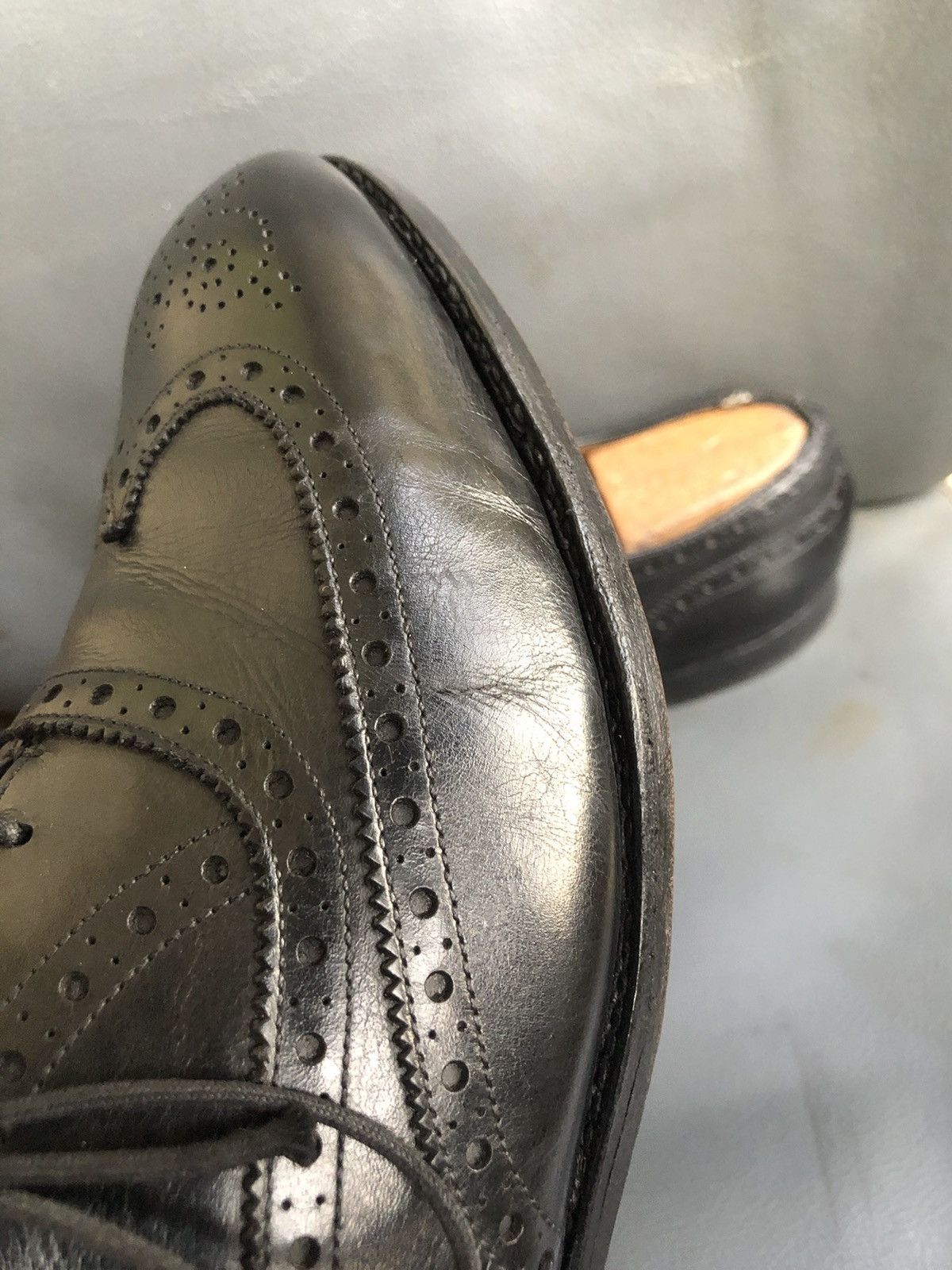 Edward Green Edward Green Black Leather Men’s Dress shoes size 8.5 E Size US 8.5 / EU 41-42 - 17 Thumbnail