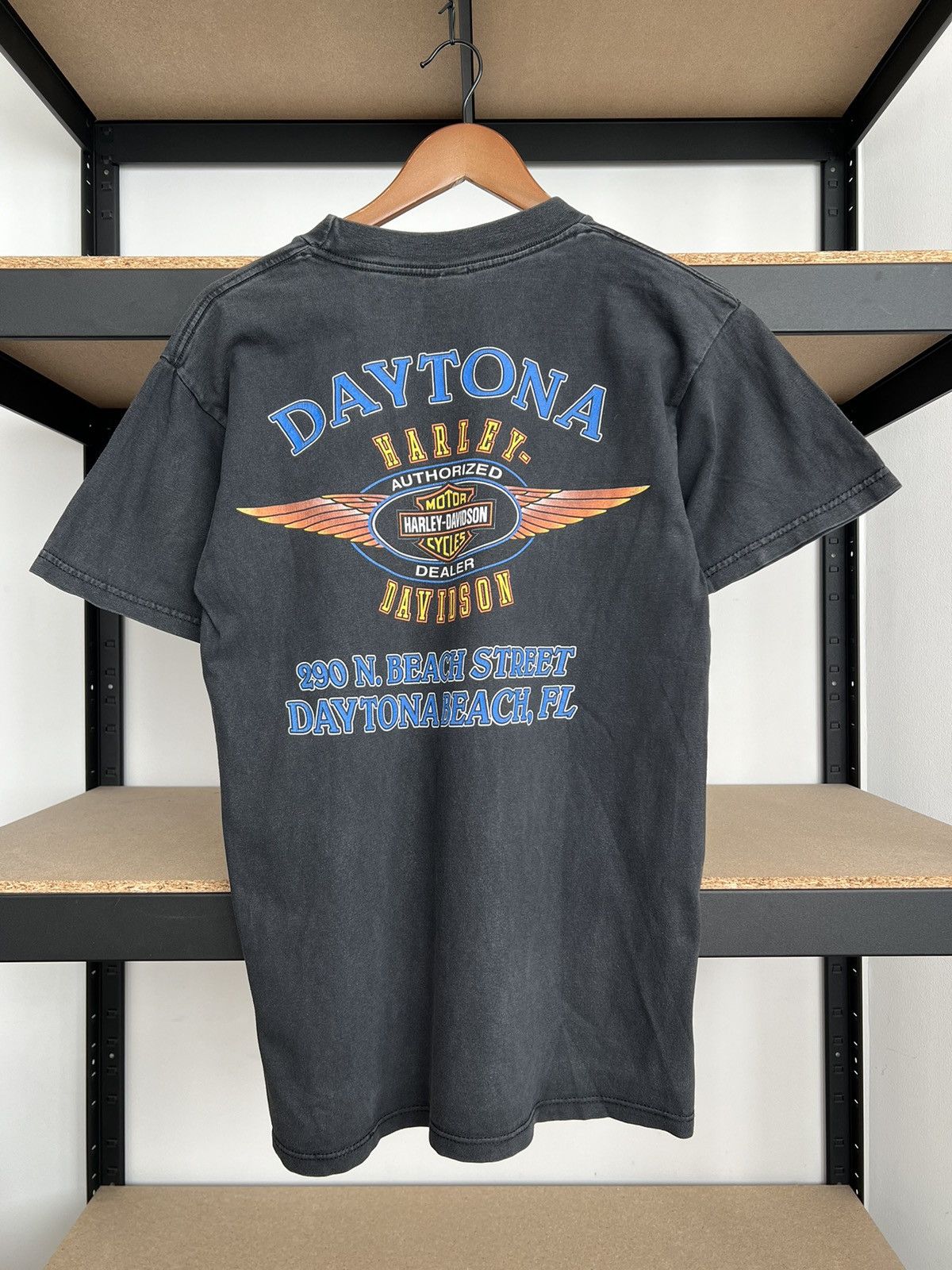 Harley Davidson Vintage 2000 Harley Davidson Bike Week Daytona Wolf T-shirt Size US M / EU 48-50 / 2 - 2 Thumbnail