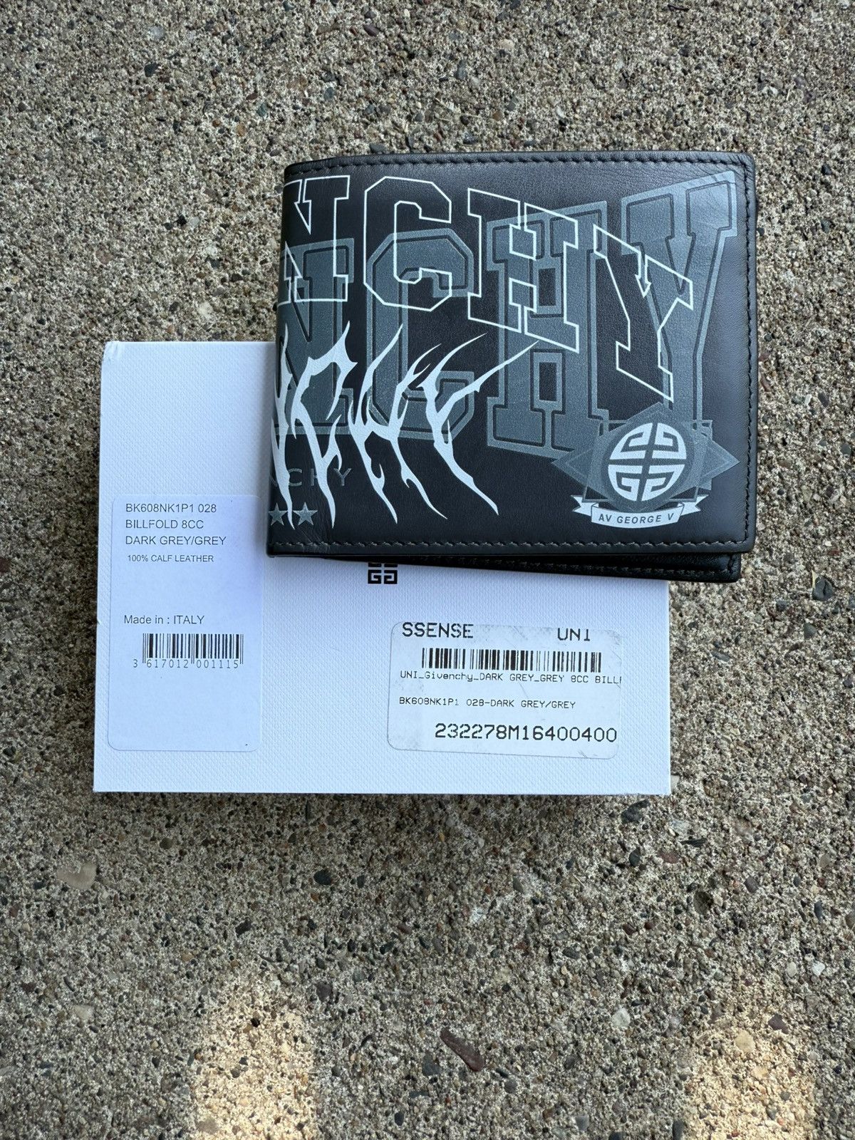 Givenchy Multi Metal Logo Dark Grey Wallet Size ONE SIZE - 5 Thumbnail