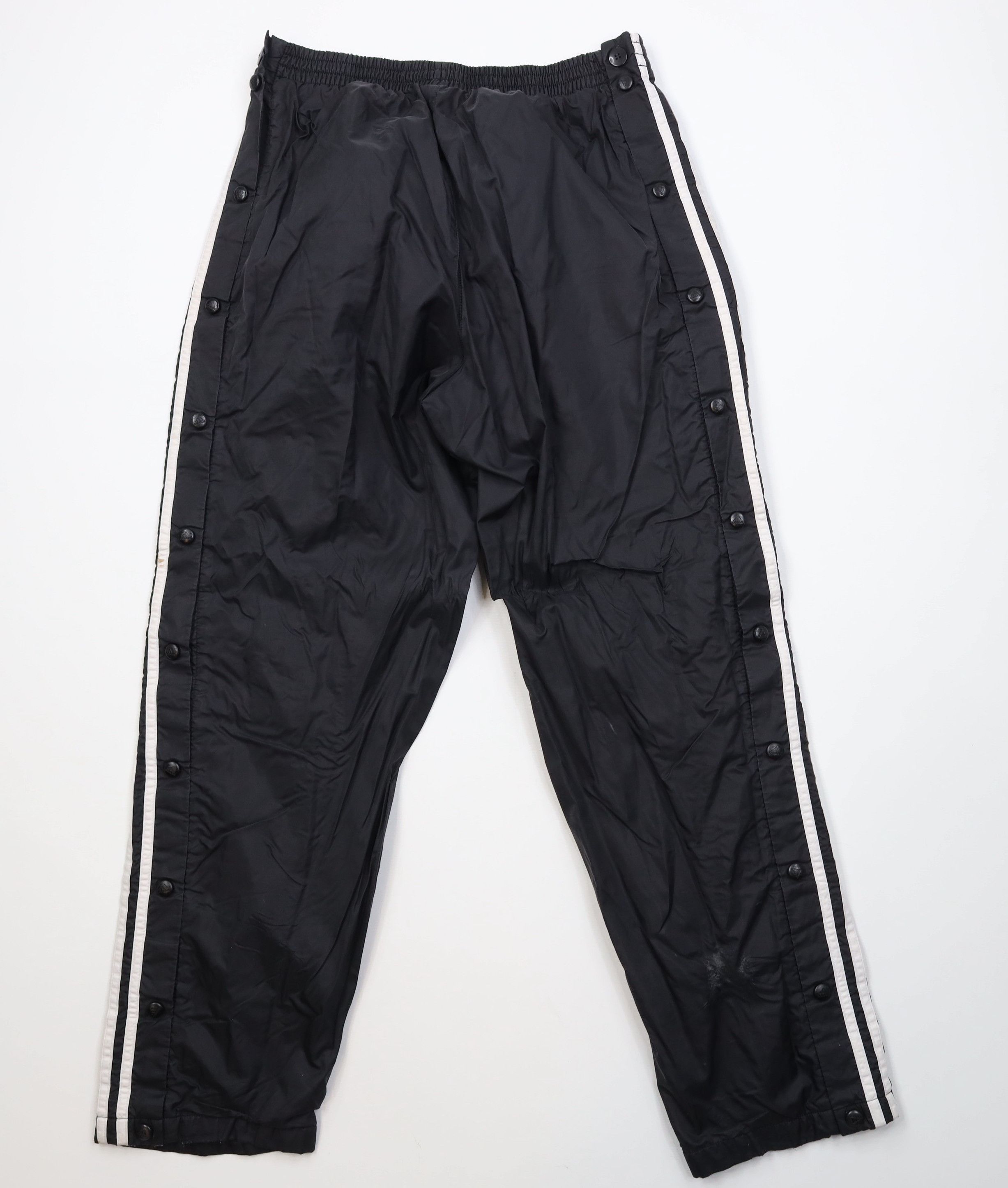 Adidas Vintage Y2K Adidas Lined Tearaway Windbreaker Pants Black Size US 36 / EU 52 - 11 Thumbnail