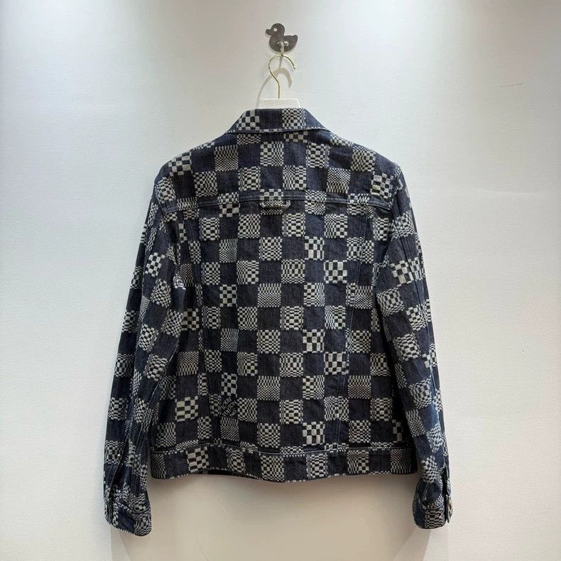 Louis Vuitton Louis Vuitton Checkerboard single-breasted casual denim ja Size US M / EU 48-50 / 2 - 4 Thumbnail