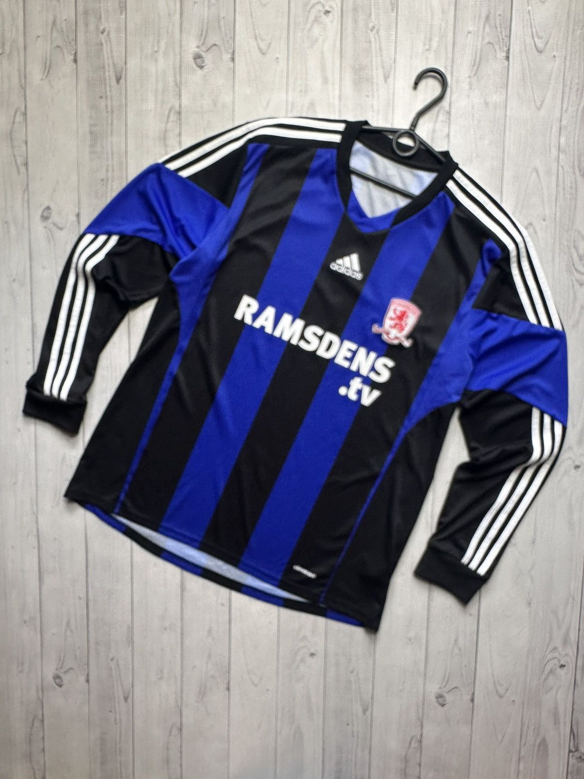 Vintage Middlesbrough soccer jersey rare striped away XL