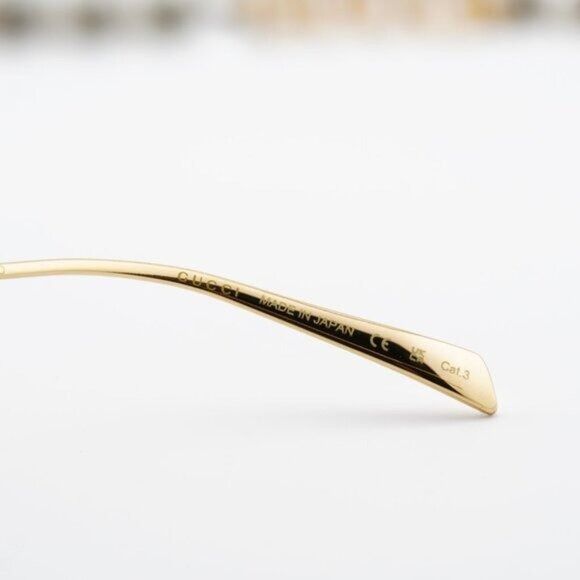 Gucci Gucci GG1923SA 001 Sunglasses Gold with Pearl Square Frame Size ONE SIZE - 7 Thumbnail