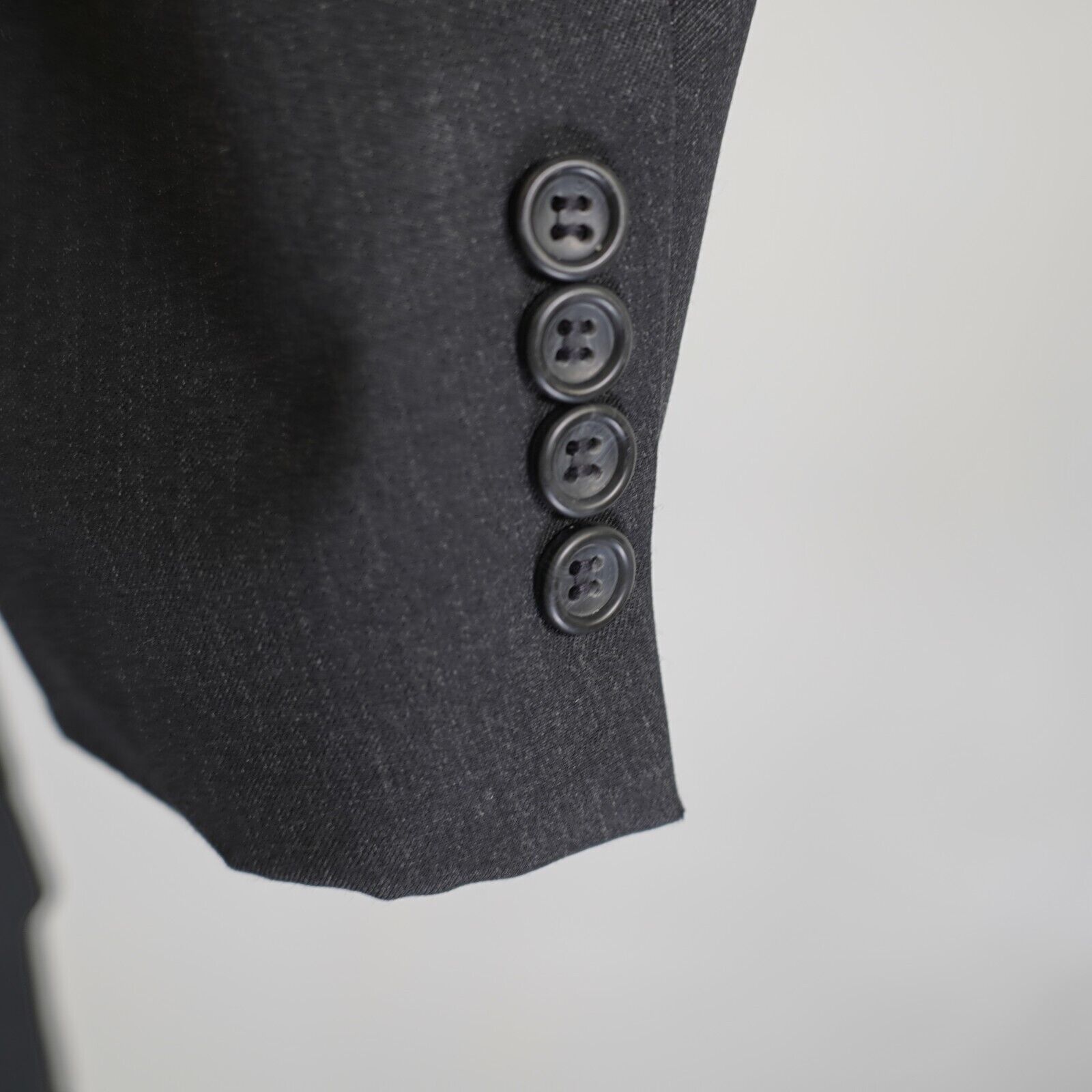 Joseph & Feiss Joseph & Feiss Charcoal Gray Wool Suit Jacket 46S 2 Button 1 Size 46S - 3 Thumbnail