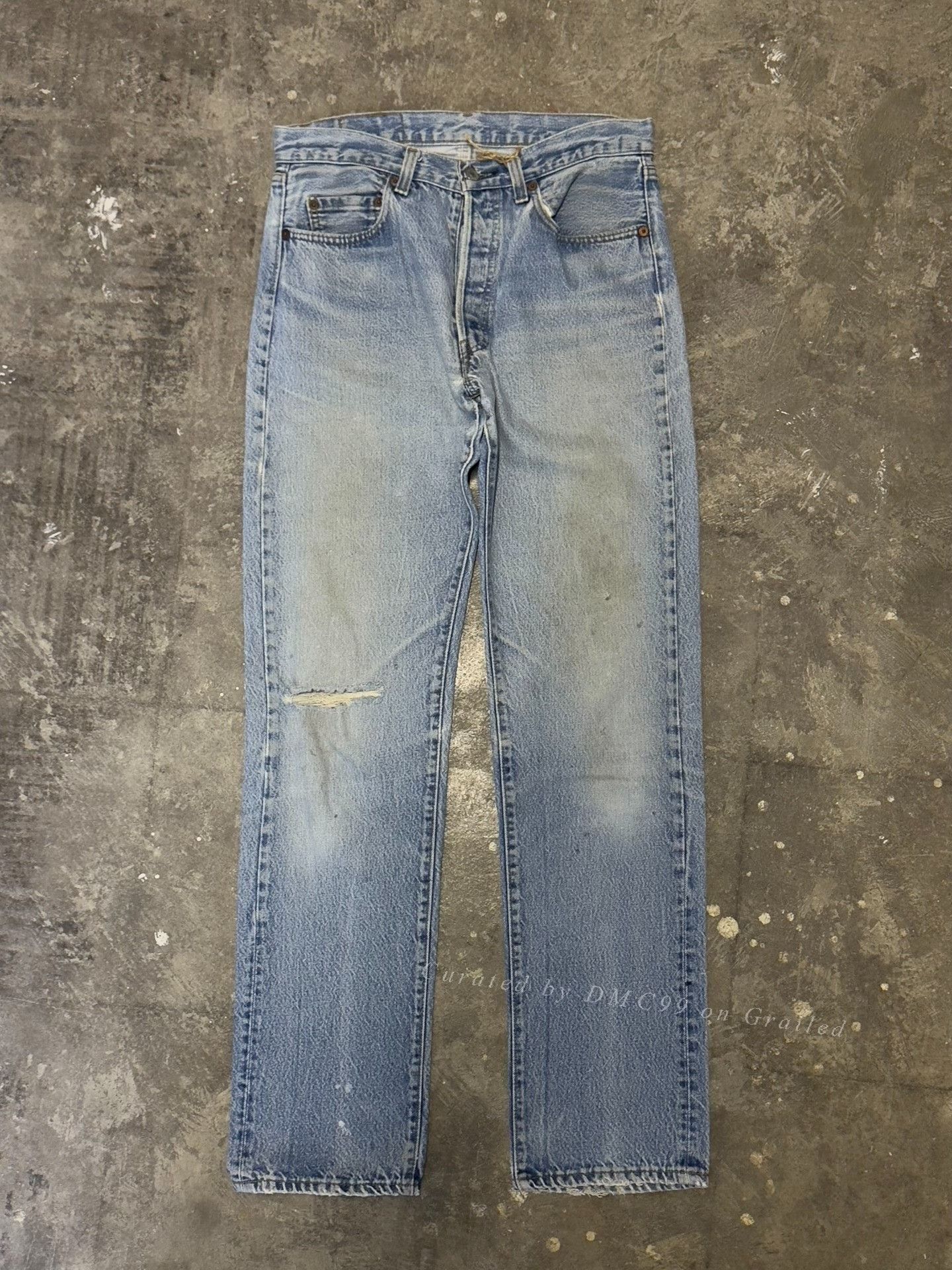 Vintage Vintage American Levi's 501 Ice Blue Size US 26 / EU 42 - 1 Thumbnail