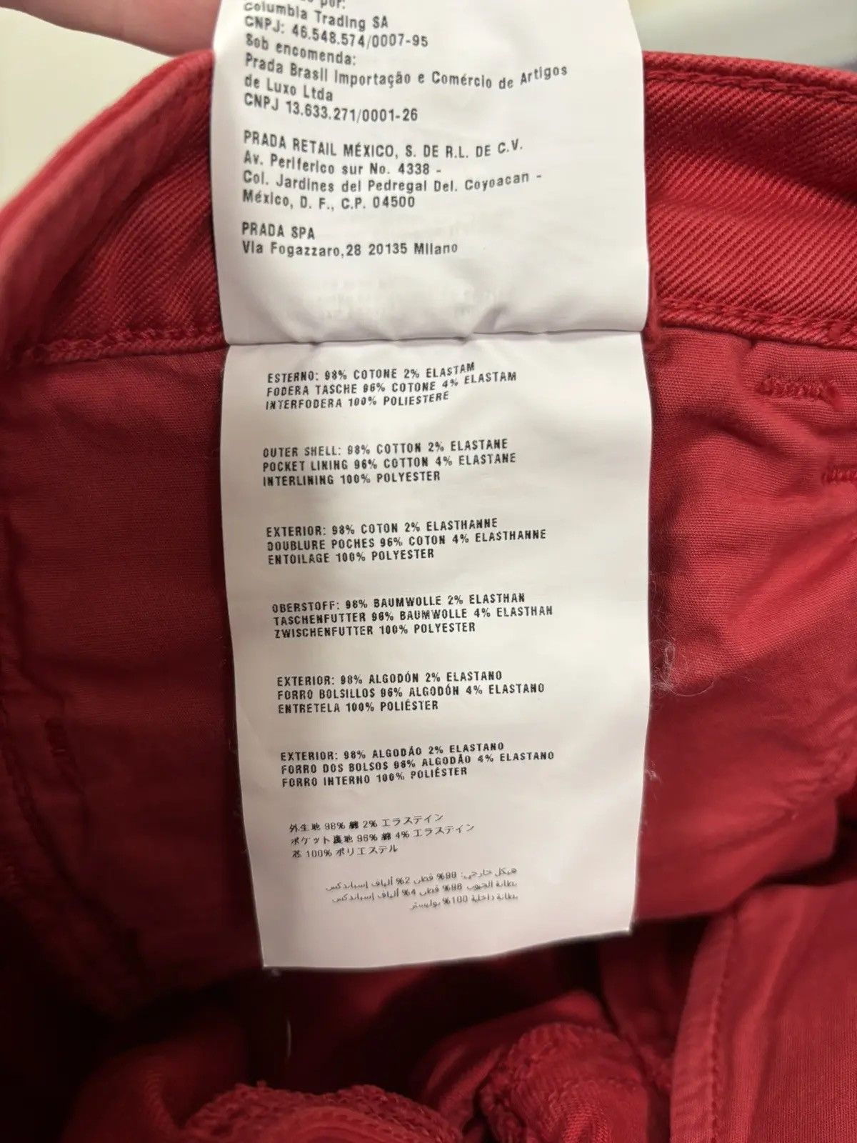 Prada Prada Women’s Black Tab Red Rare Luxury Skinny Jeans Size 26" / US 2 / IT 38 - 14 Thumbnail