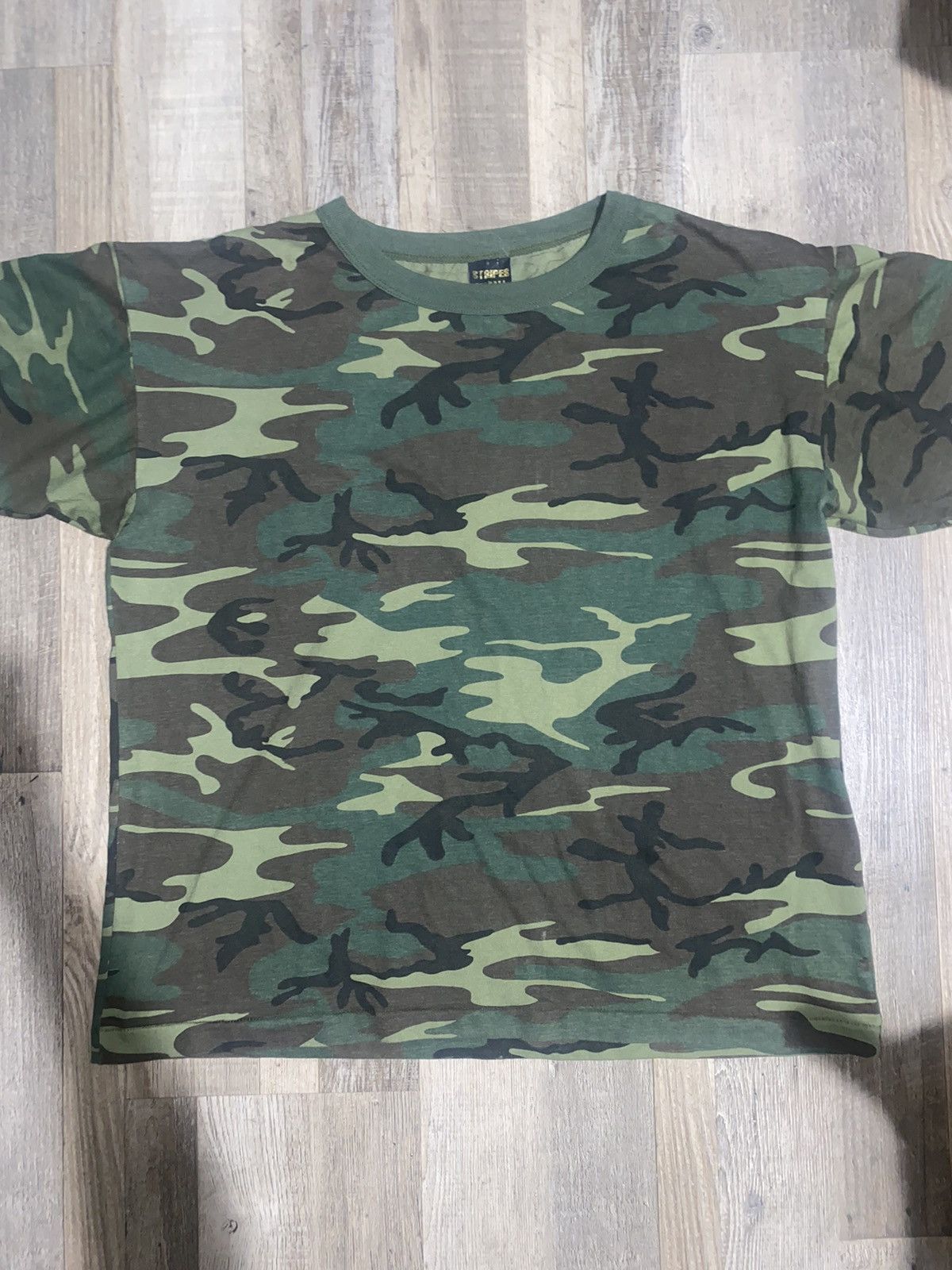 Vintage VINTAGE stripes camo shirt Size US L / EU 52-54 / 3 - 1 Thumbnail