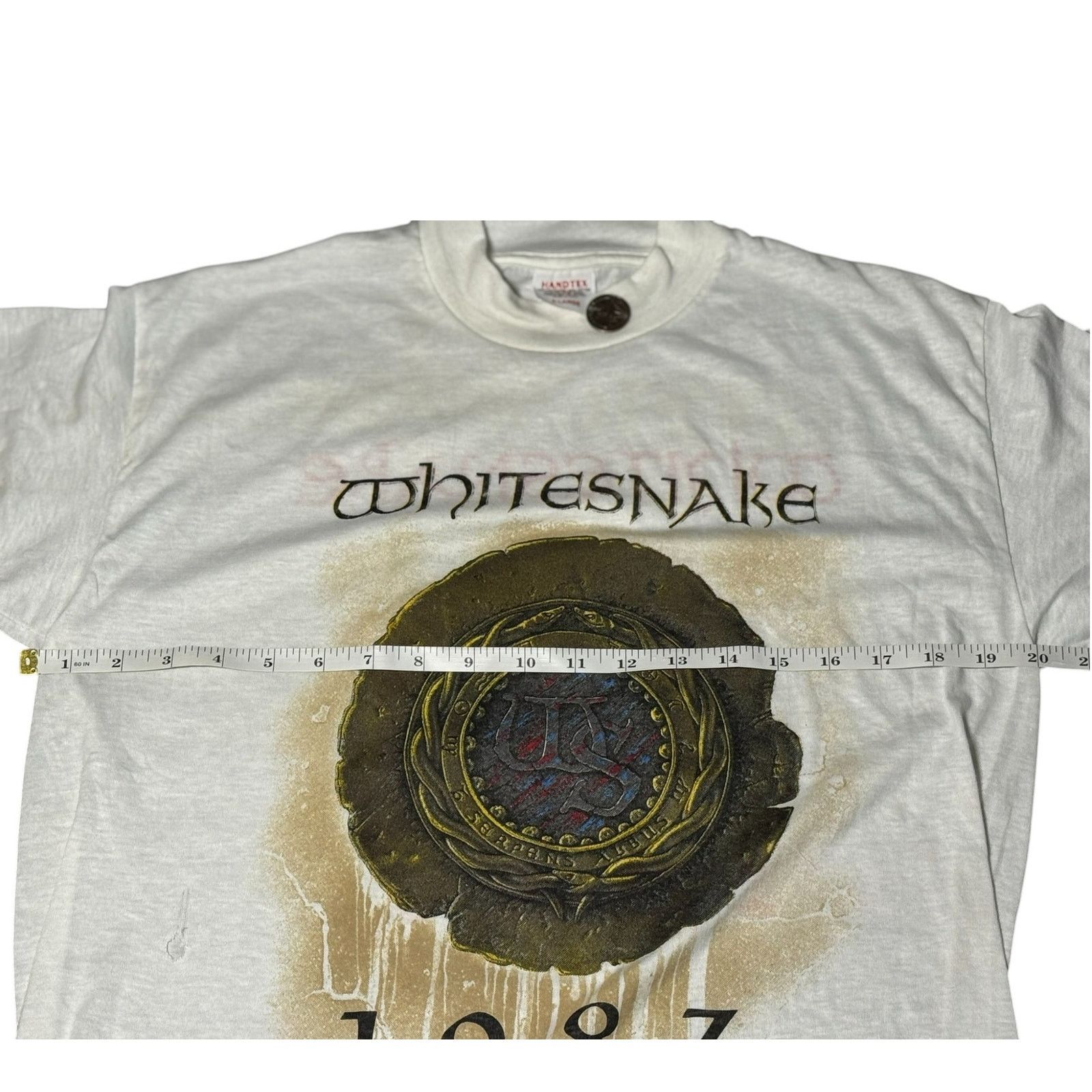 Other Vintage 1987 Whitesnake Tour T-Shirt XL Handtex USA 80s Size US XL / EU 56 / 4 - 6 Thumbnail