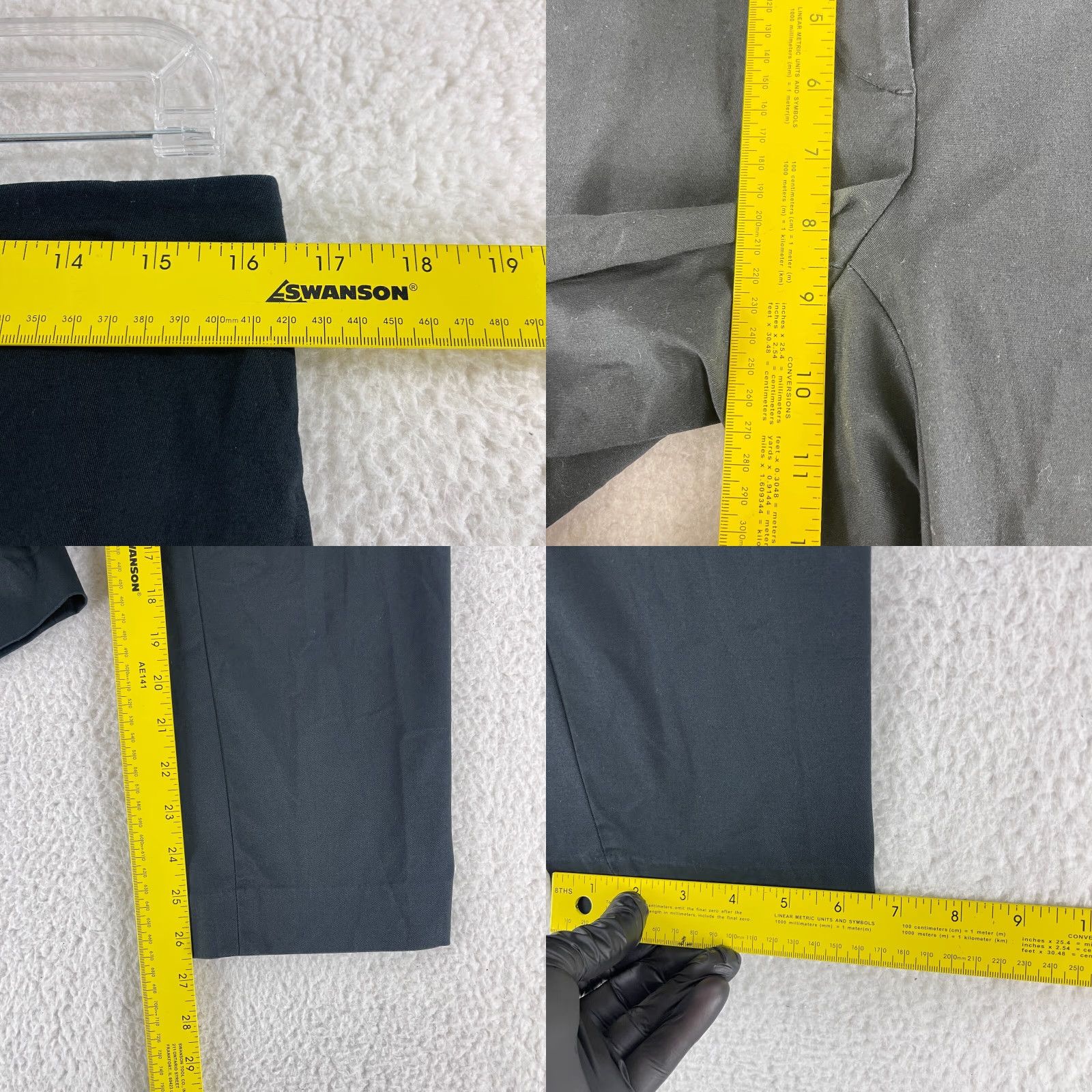 J. Jill J. Jill Black Straight Crop Chino Pants Womens Size 8 Mid-Rise Casual Cotton Spandex Size 30" / US 8 / IT 44 - 8 Thumbnail