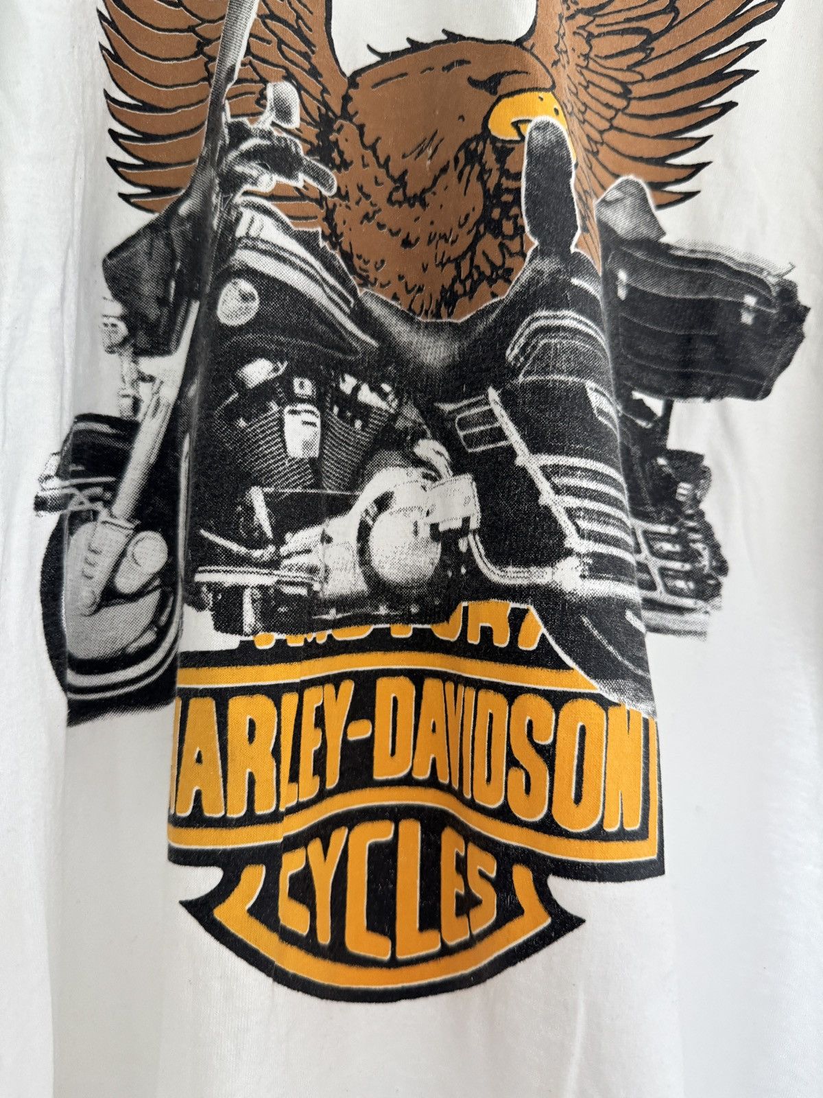 Harley Davidson *RARE* 90s VINTAGE HARLEY DAVIDSON ATLANTIC BEACH BLACK WEEK Size US XXL / EU 58 / 5 - 2 Thumbnail