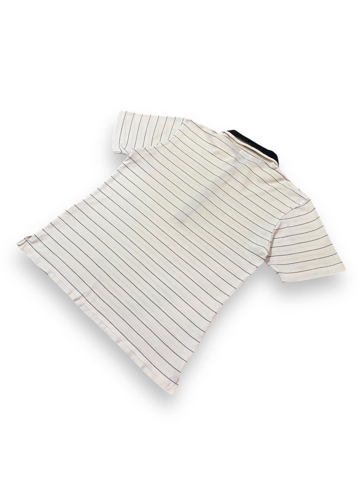 Japanese Brand × Takeo Kikuchi × Vintage TAKEO KIKUCHI JAPAN STRIPES FORMAL POLOS TEE Size US M / EU 48-50 / 2 - 8 Thumbnail