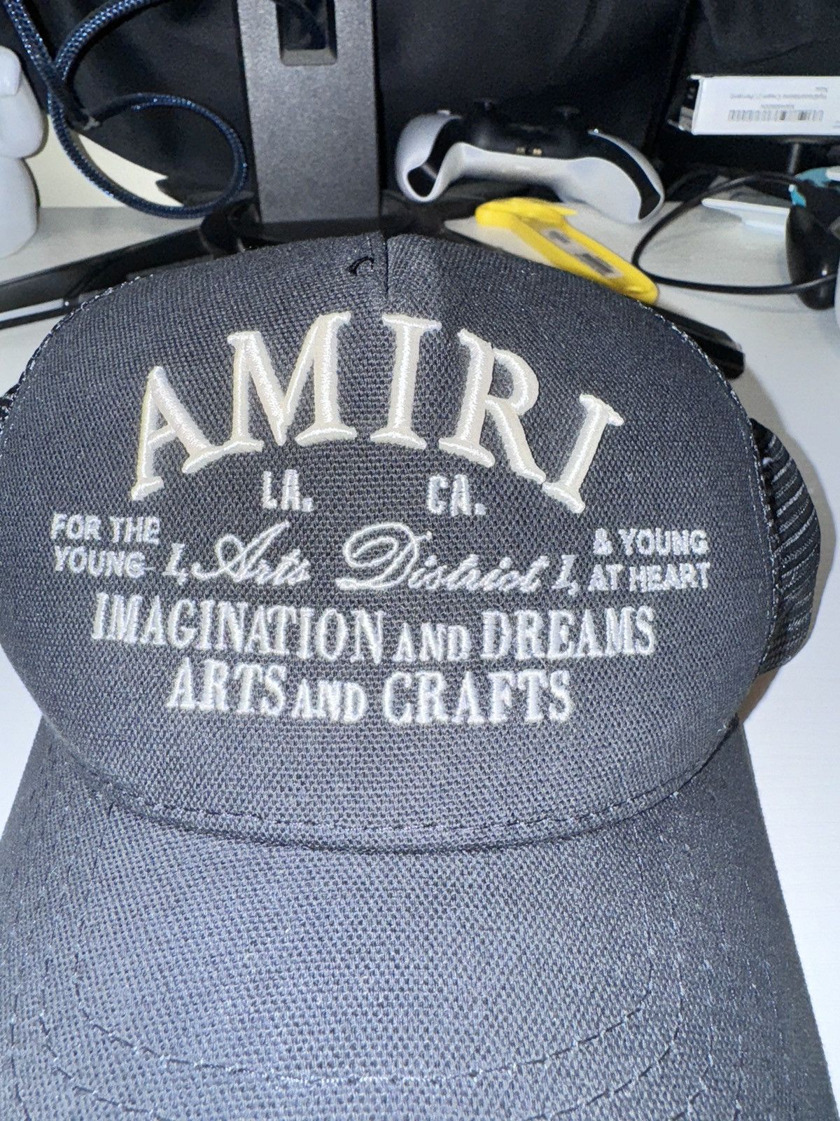 Amiri AMIRI Black ‘Arts District’ Trucker Cap Size ONE SIZE - 4 Thumbnail